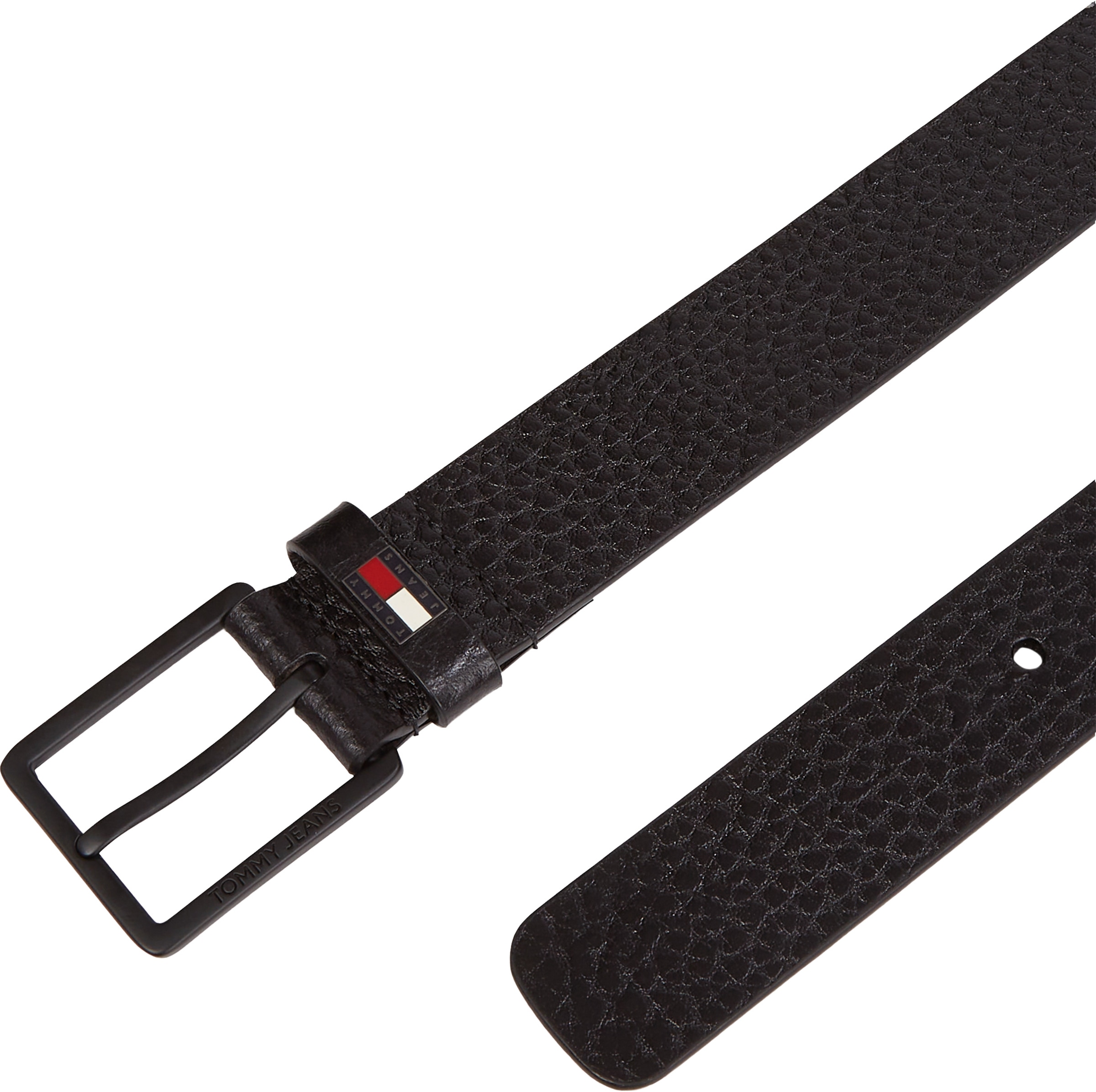 Tommy Jeans Ledergürtel »TJM ELEVATED FLAG LEATHER 3.5«, Grössenverstellbar