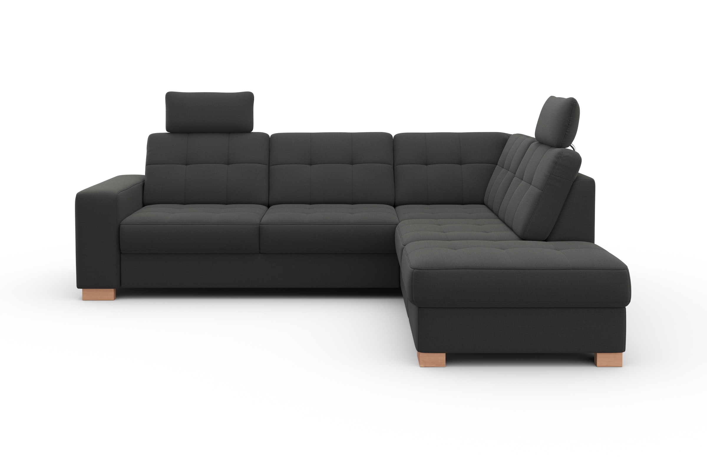 sit&more Ecksofa »Quincy L-Form«, wahlweise mit Bettfunktion und Bettkasten