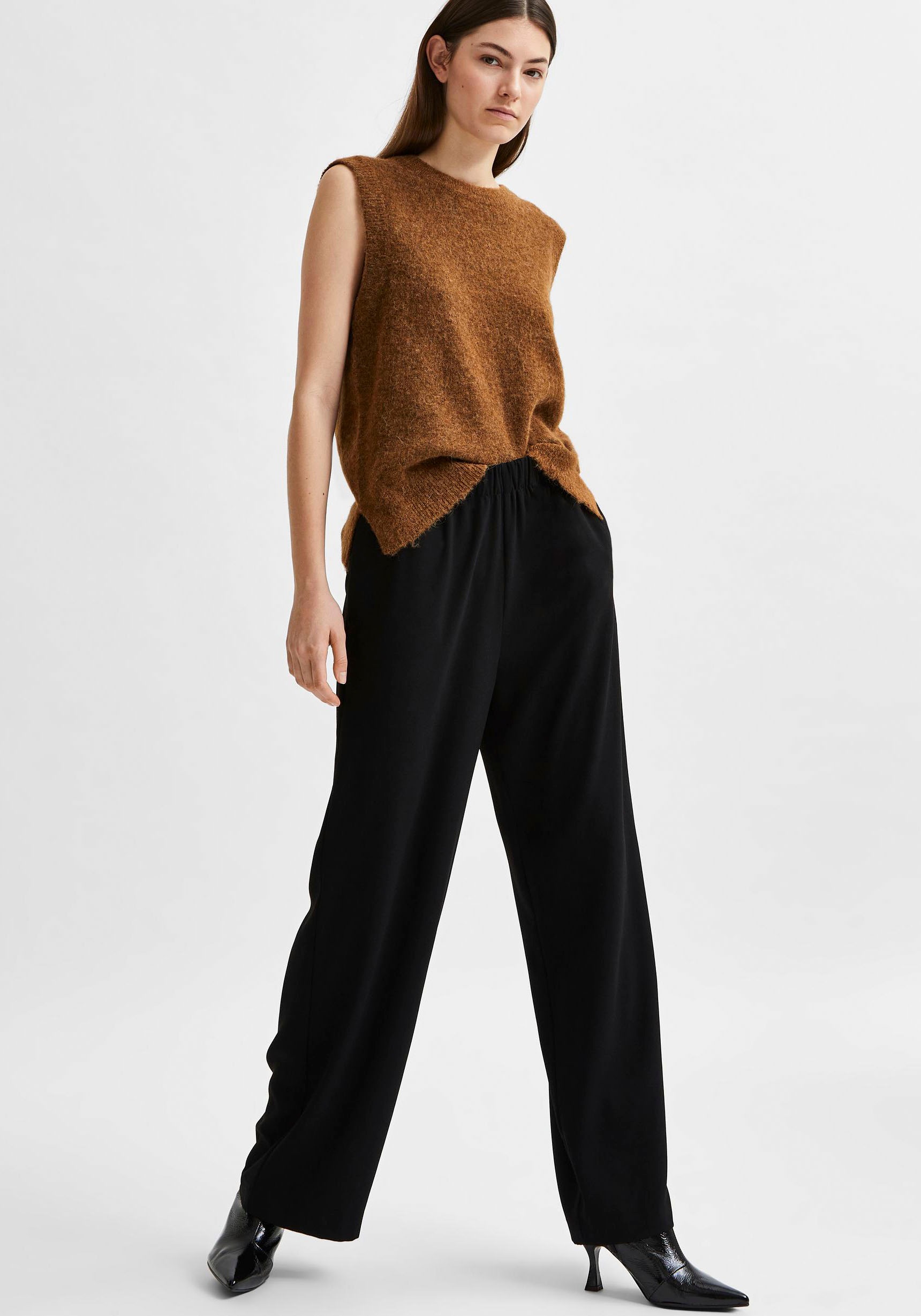 Image of SELECTED FEMME Palazzohose, mit elastischem Bund bei Ackermann Versand Schweiz