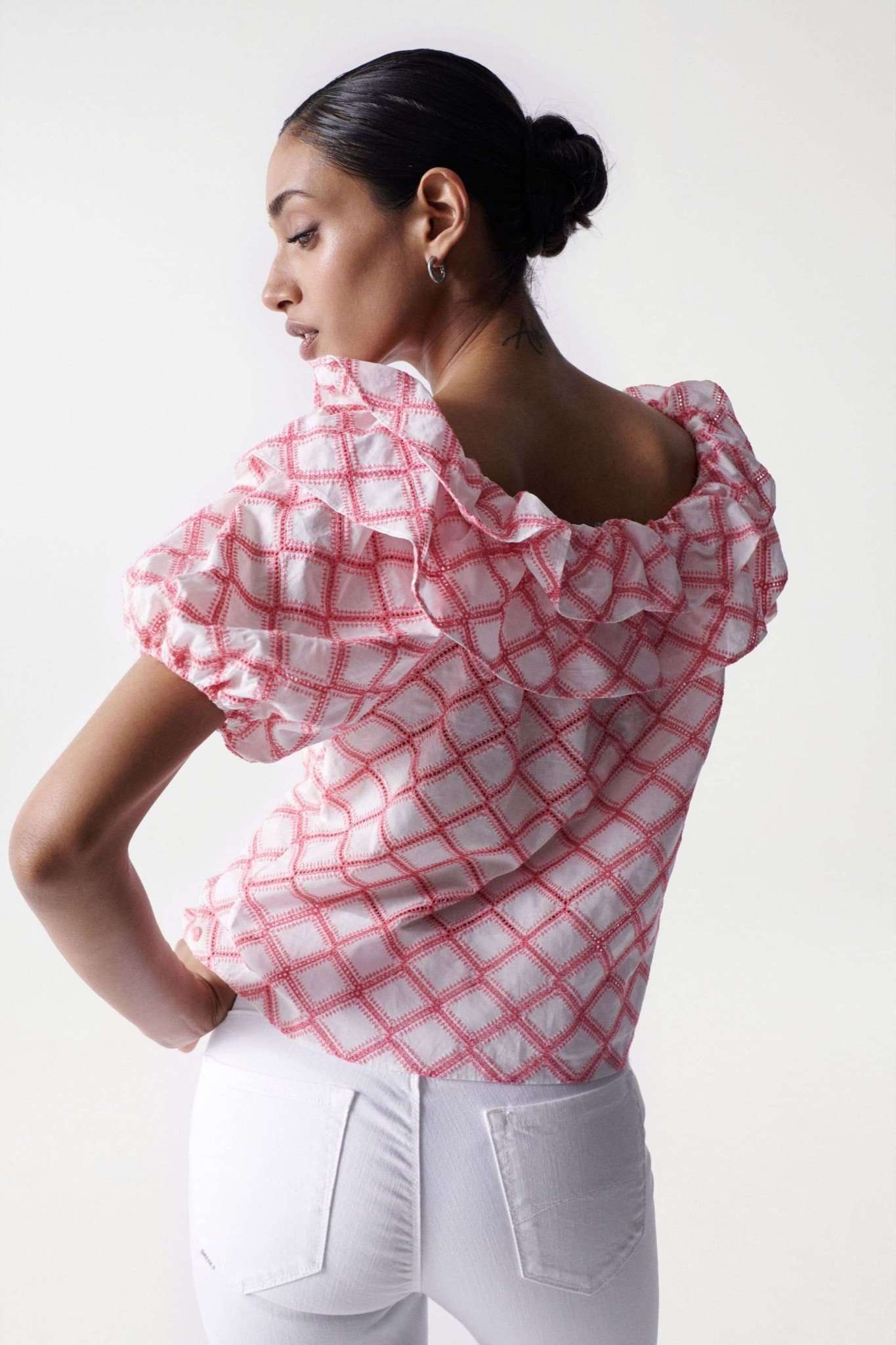 Salsa T-Shirt »T-Shirts Embroidery Off-Shoulder«