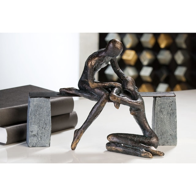 Casablanca by Gilde Dekofigur »Skulptur Freundschaft«, Dekoobjekt, Höhe 22  cm, mit Spruchanhänger, Wohnzimmer bequem kaufen