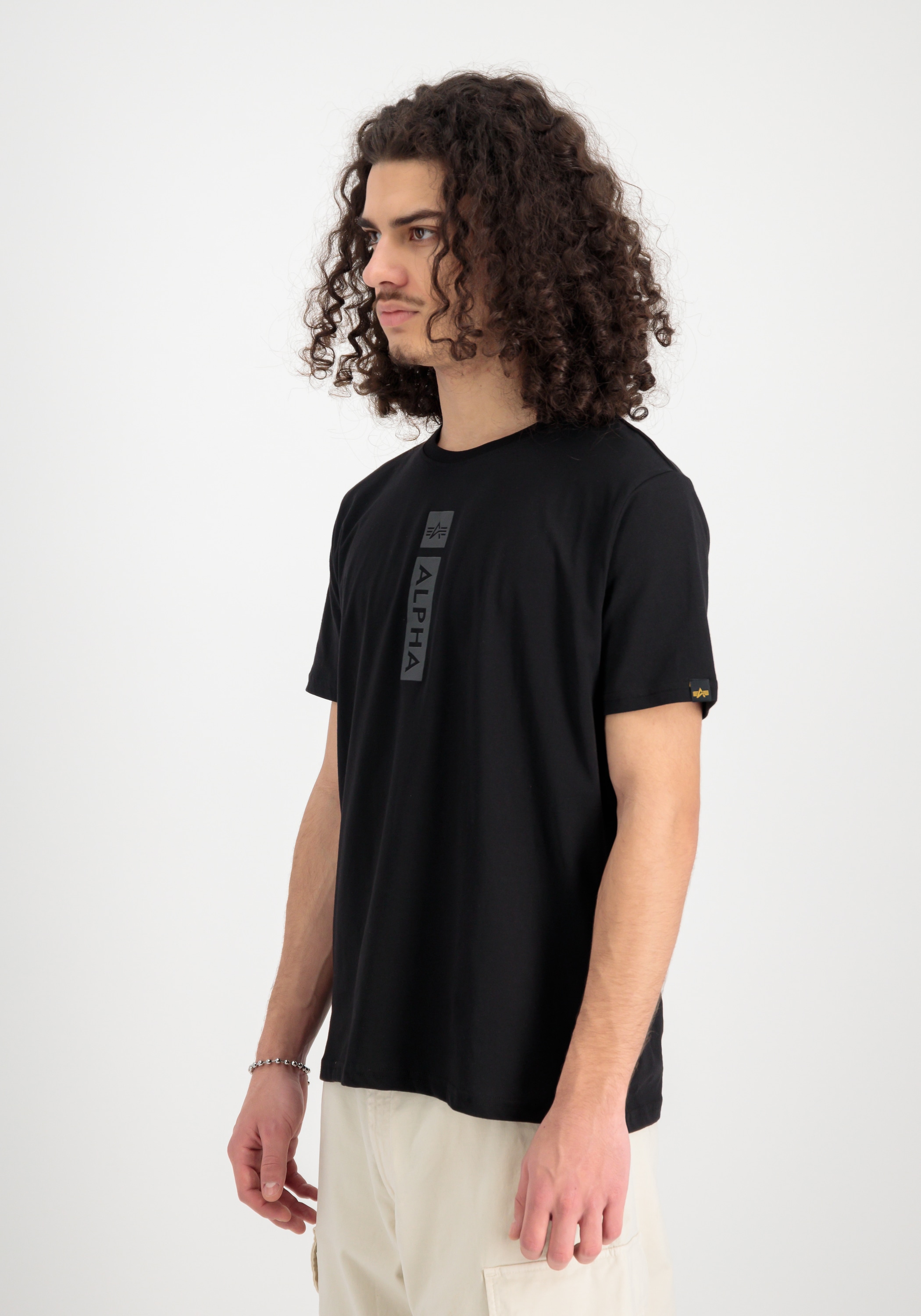 Image of Alpha Industries T-Shirt "Alpha Puff Print T-Shirt"