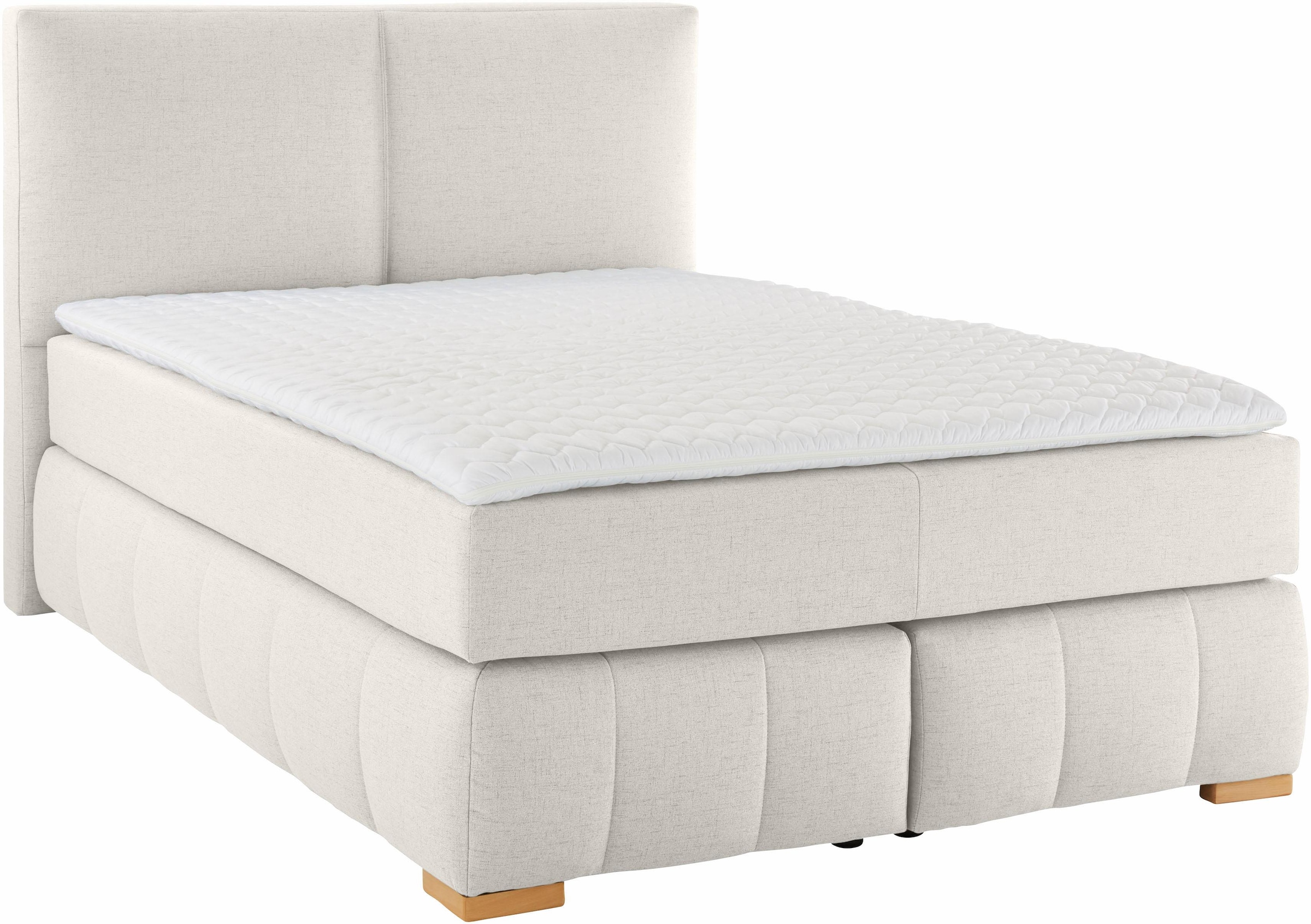Guido Maria Kretschmer Home&Living Boxspringbett »Wehma«, inkl. Topper in 3 verschiedenen Matratzen, auch in Samtstoff