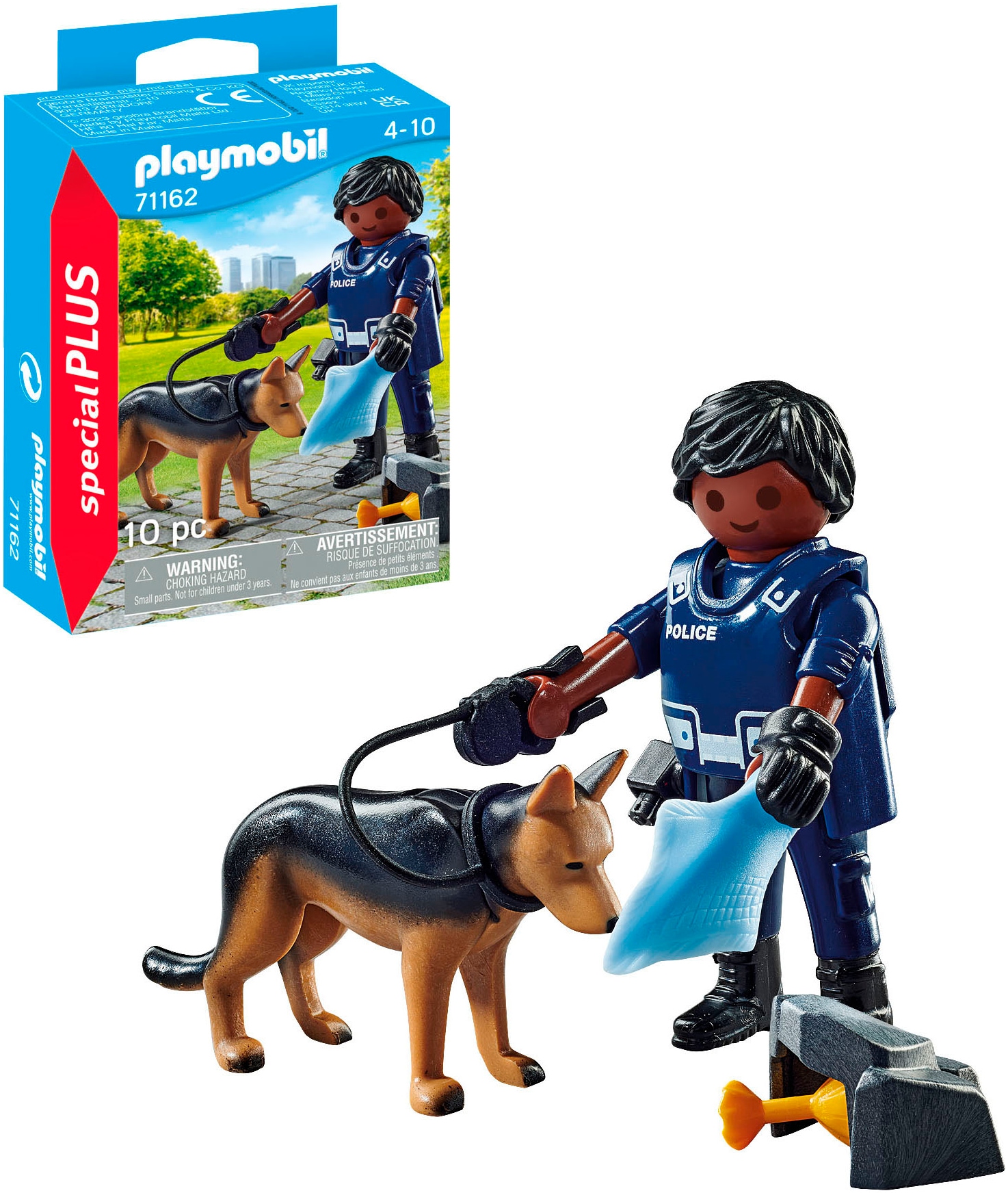 Playmobil® Jeu de construction »Polizist mit Spürhund (71162), Special Plus« Made in Europe
