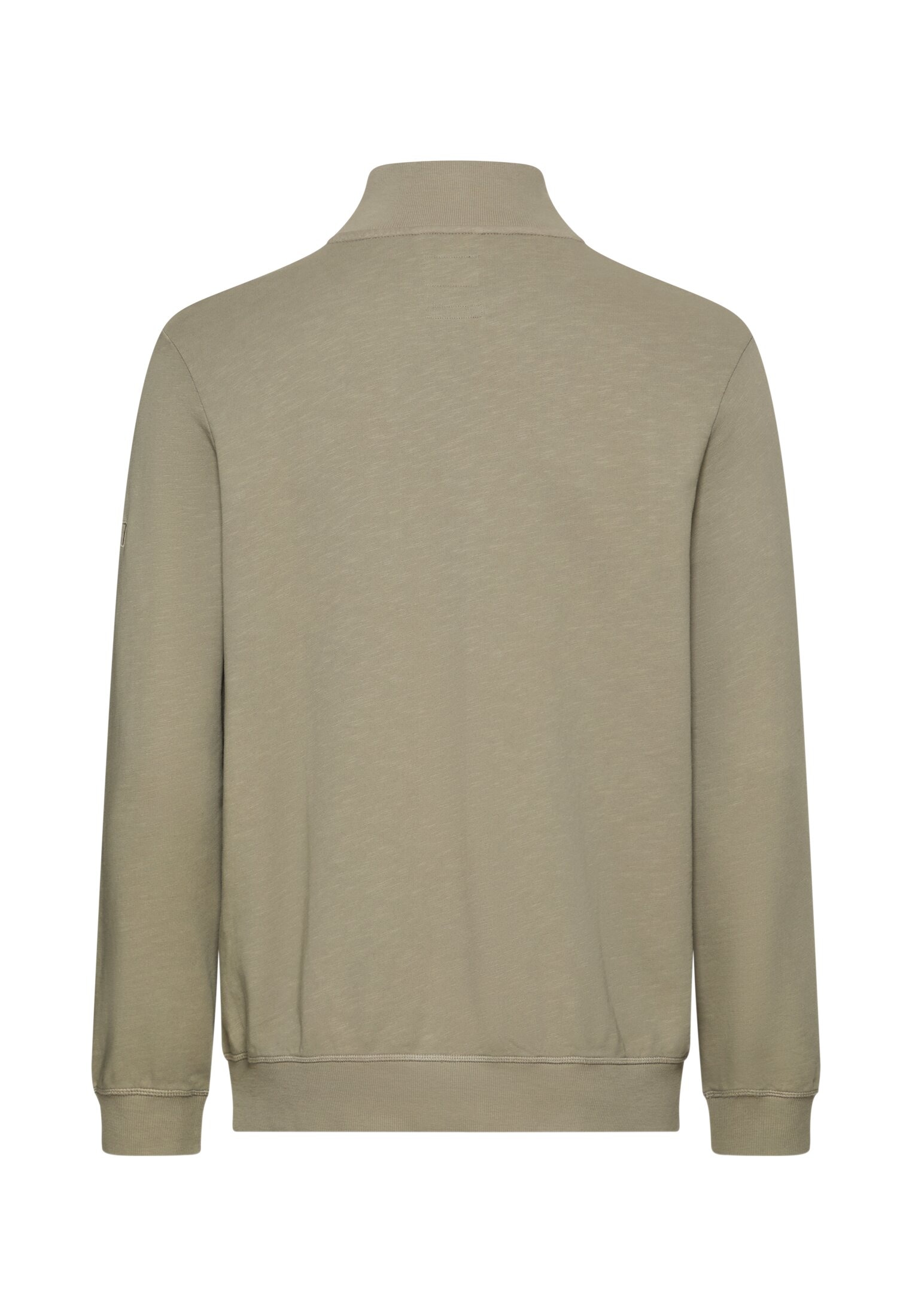 camel active Sweatjacke mit Stehkragen und Reissverschluss