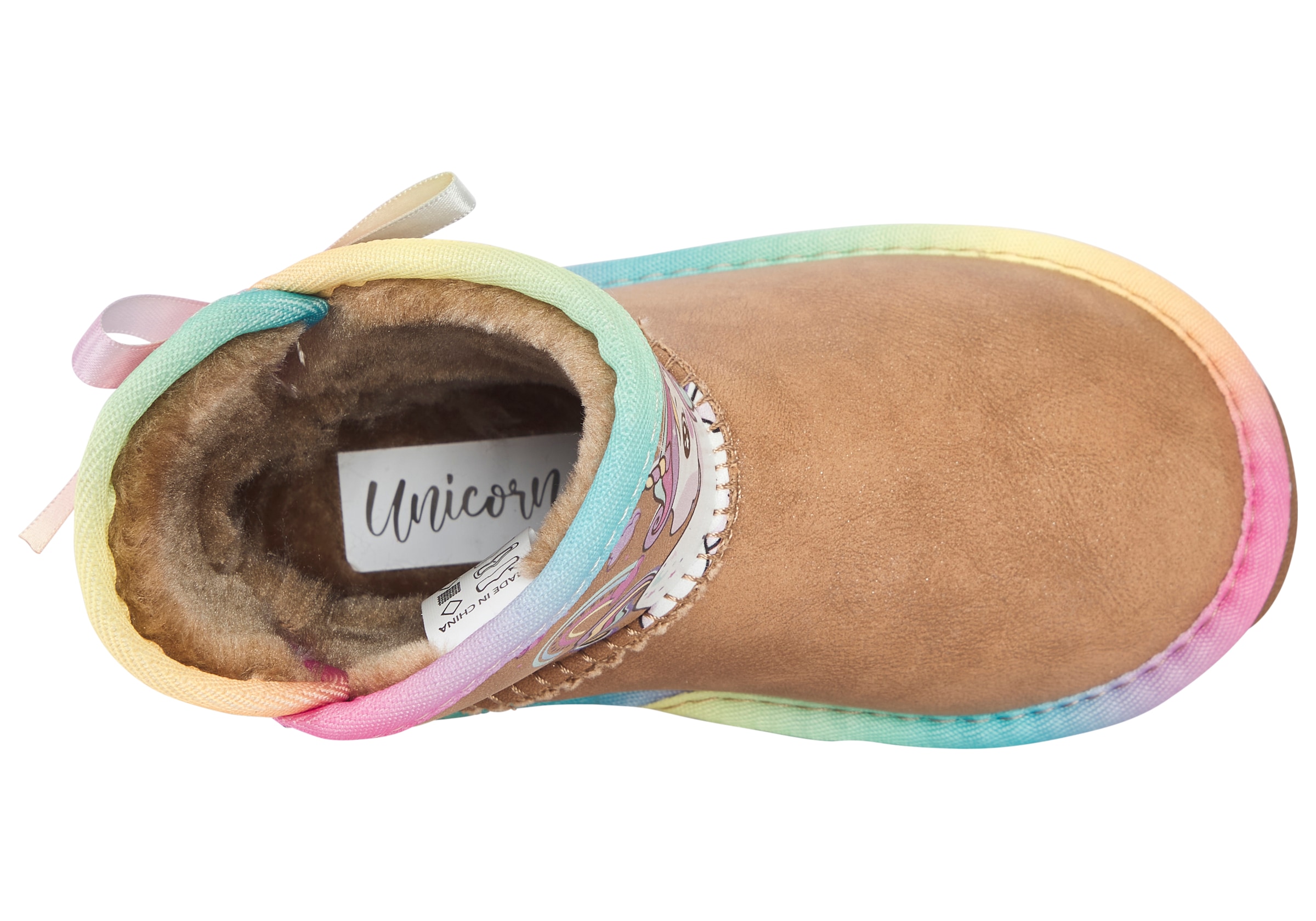 Disney Schlupfboots »UNICORN«  Winterschuhe, Winterboots, Snowboots, Schlupfstiefel, gefüttert
