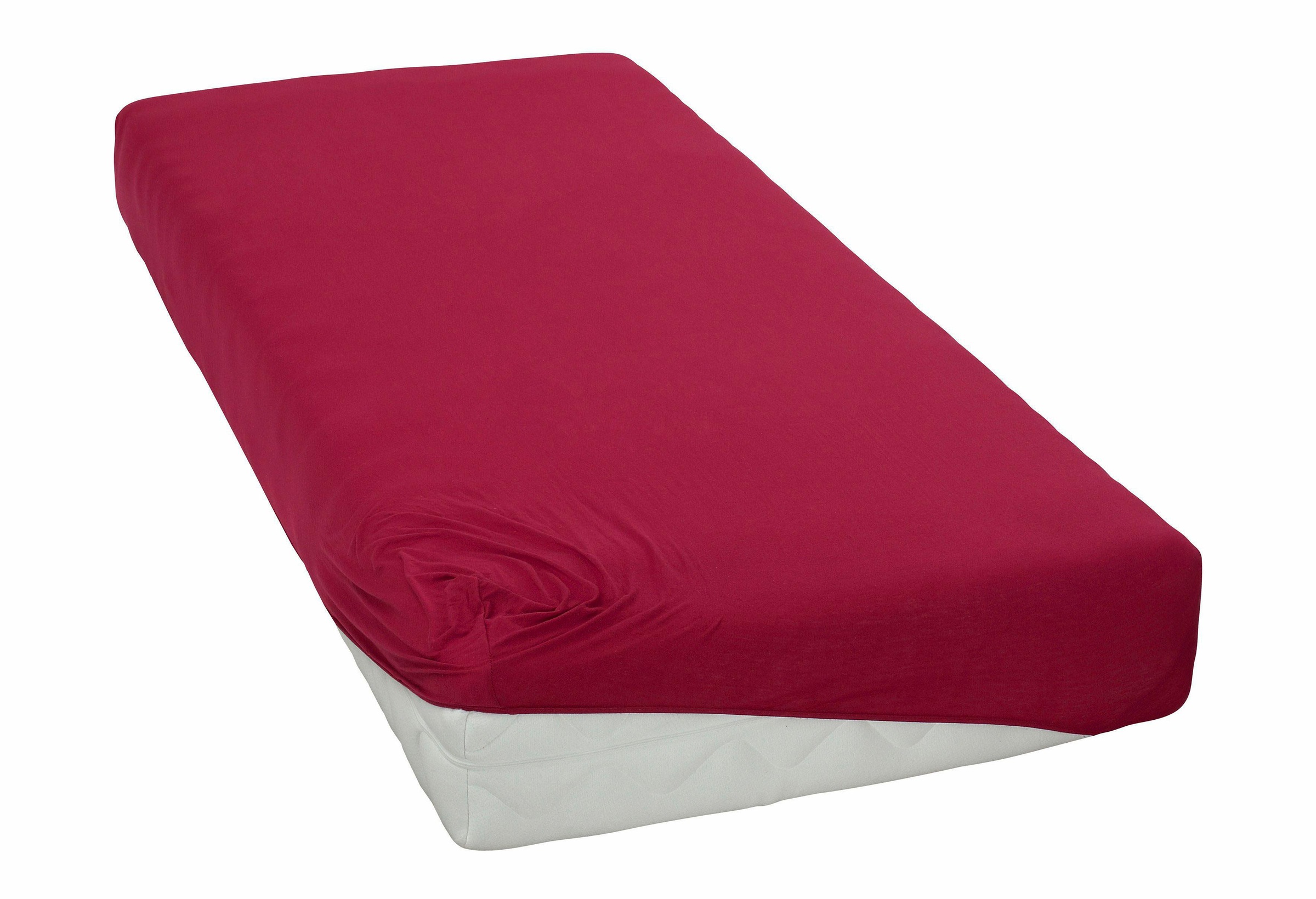 Image of my home Spannbettlaken »Orange Bettlaken, in 90x200, 140x200 und 180x200 erhältlich, 100% Baumwolle«, (1 St.), Jersey, für Matratzenhöhe bis zu 20 cm, mit Gummizug bei Ackermann Versand Schweiz