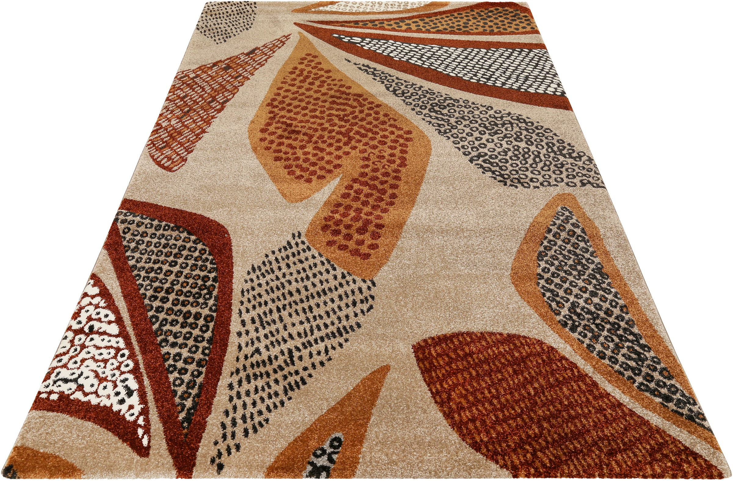 Image of Esprit Teppich "Hazel, ESP-40101" rechteckig 13 mm Höhe schön weicher Kurzflor in modernem Design, bunt, Wohnzimmer