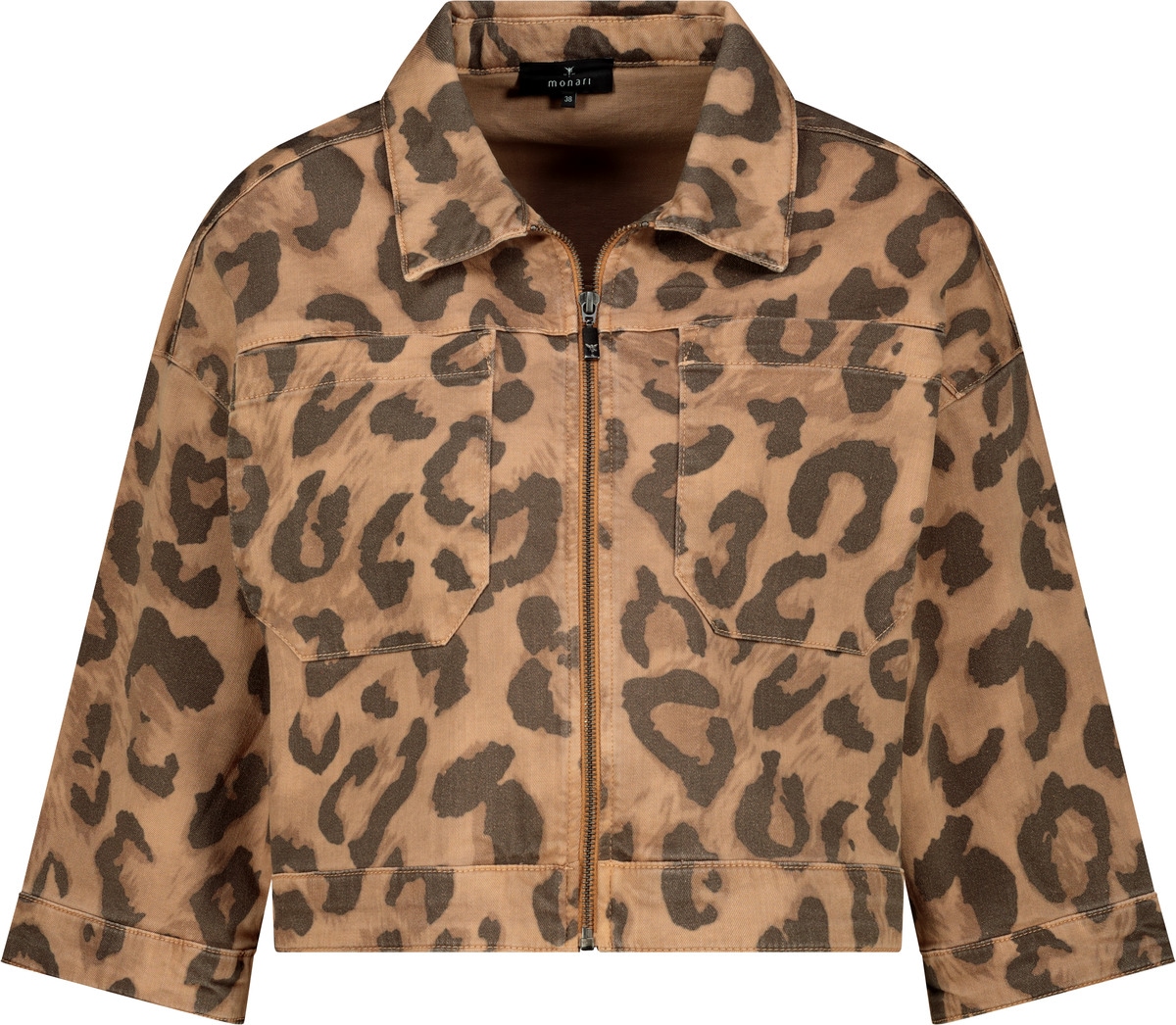 Monari Veste courte »Leodruck allover« ohne Kapuze Regular fit mit Leo-Print