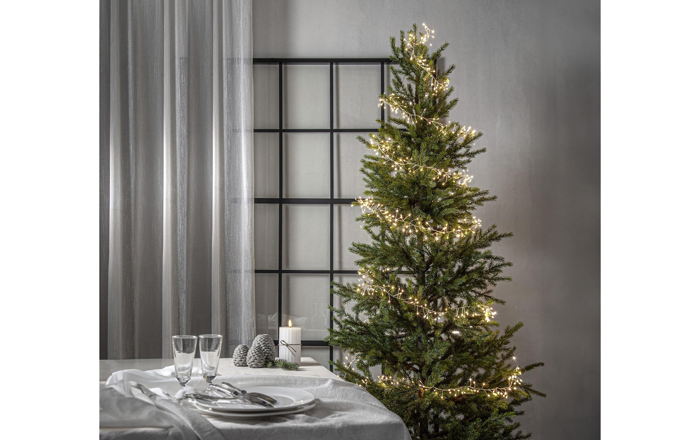   Guirlande lumineuse LED »Lichterkette Dew Drop IP20, Warmweiss, 100 LED«