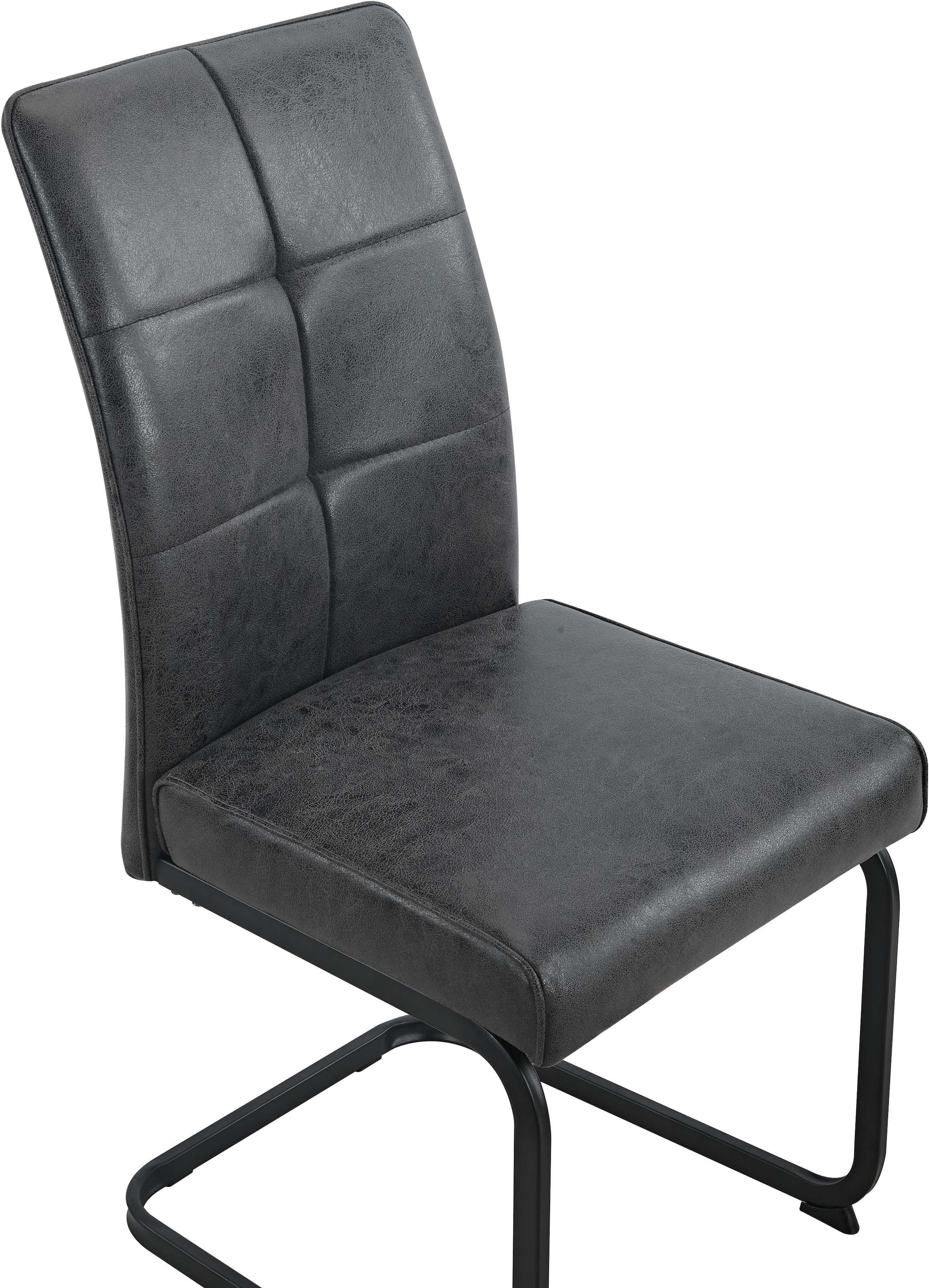 HELA Chaise cantilever »MALTA« (Set) 1 cuisverschiedene Bezüge, Gestell Hochkant, Steppnähte