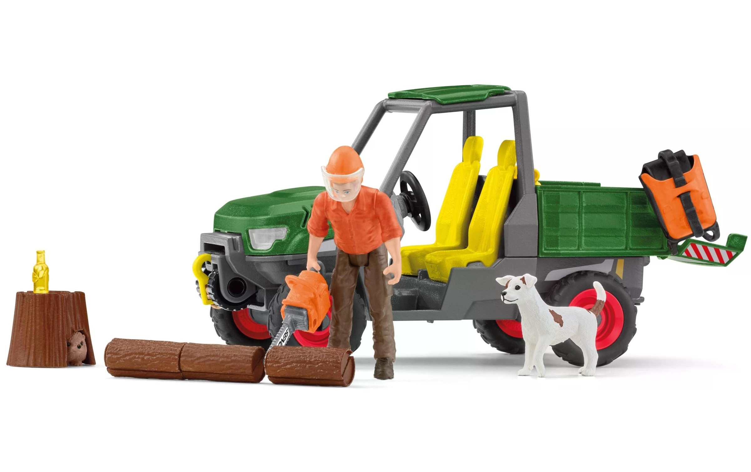 Schleich® Spielwelt »Farm World Waldbauer mit Fahrzeug«