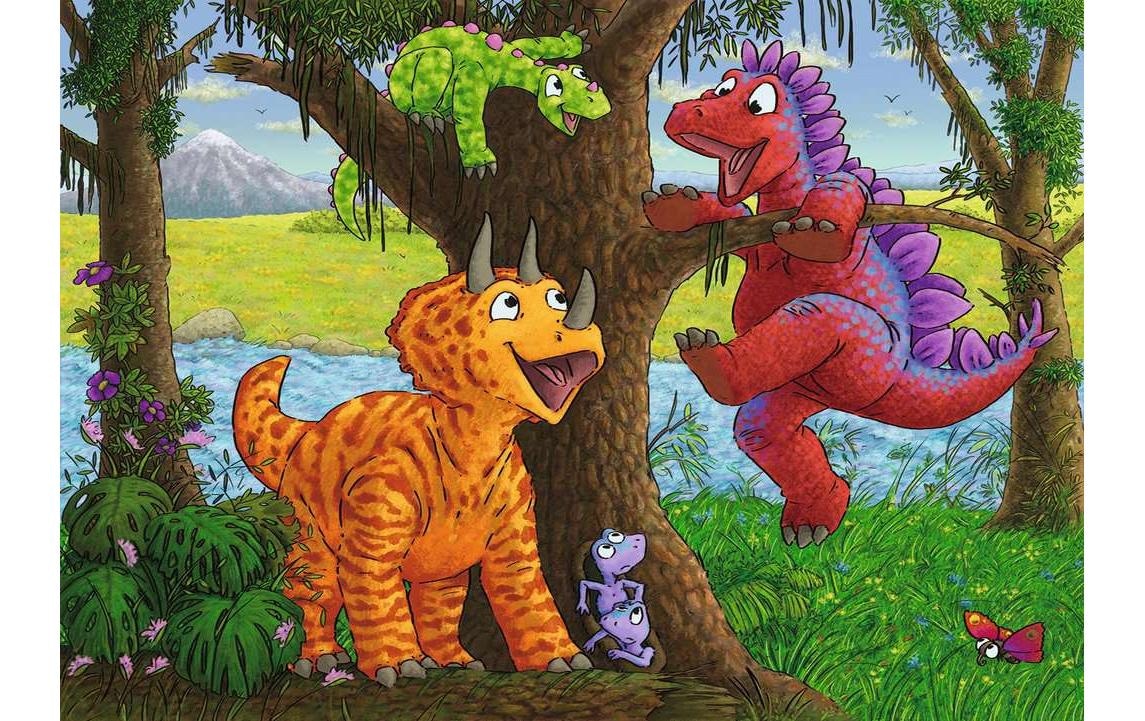 Ravensburger Puzzle »Spielende Dinos«, (24 tlg.)