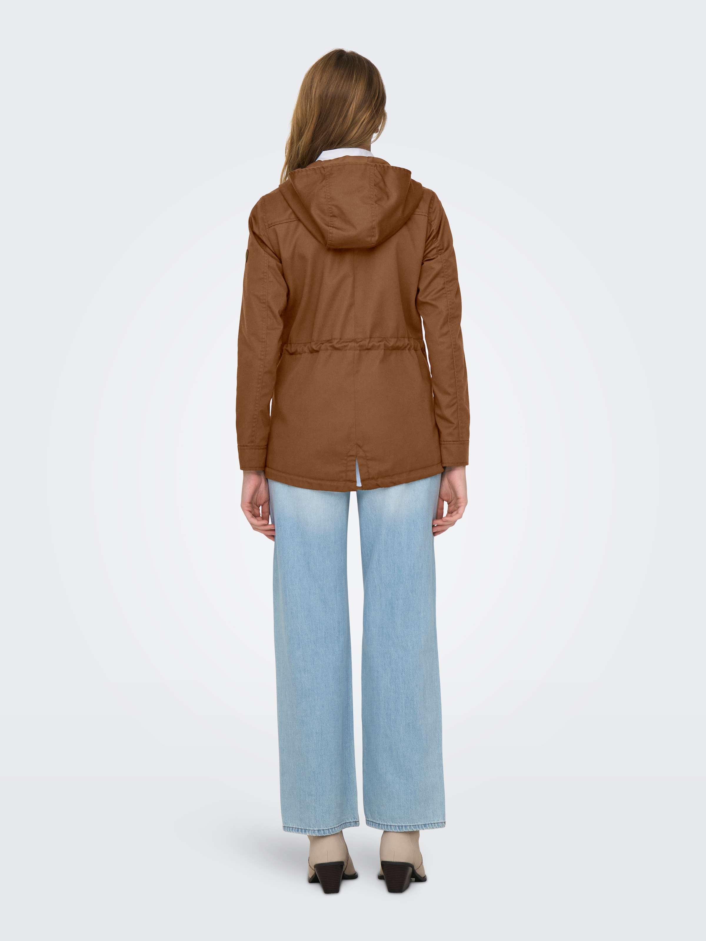 ONLY Parka »ONLLORCA LIFE CANVAS PARKA CC OTW«, mit Kapuze, mit Kordelzug in der Taille