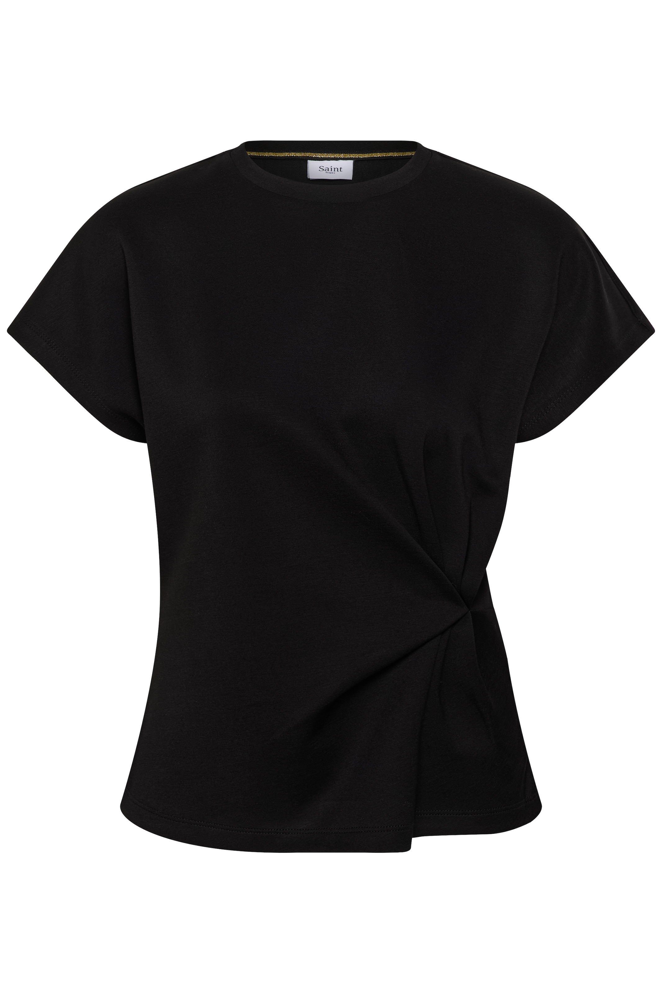 Saint Tropez Kurzarmbluse »TheoSZ Blouse« Materialmix, Fitted
