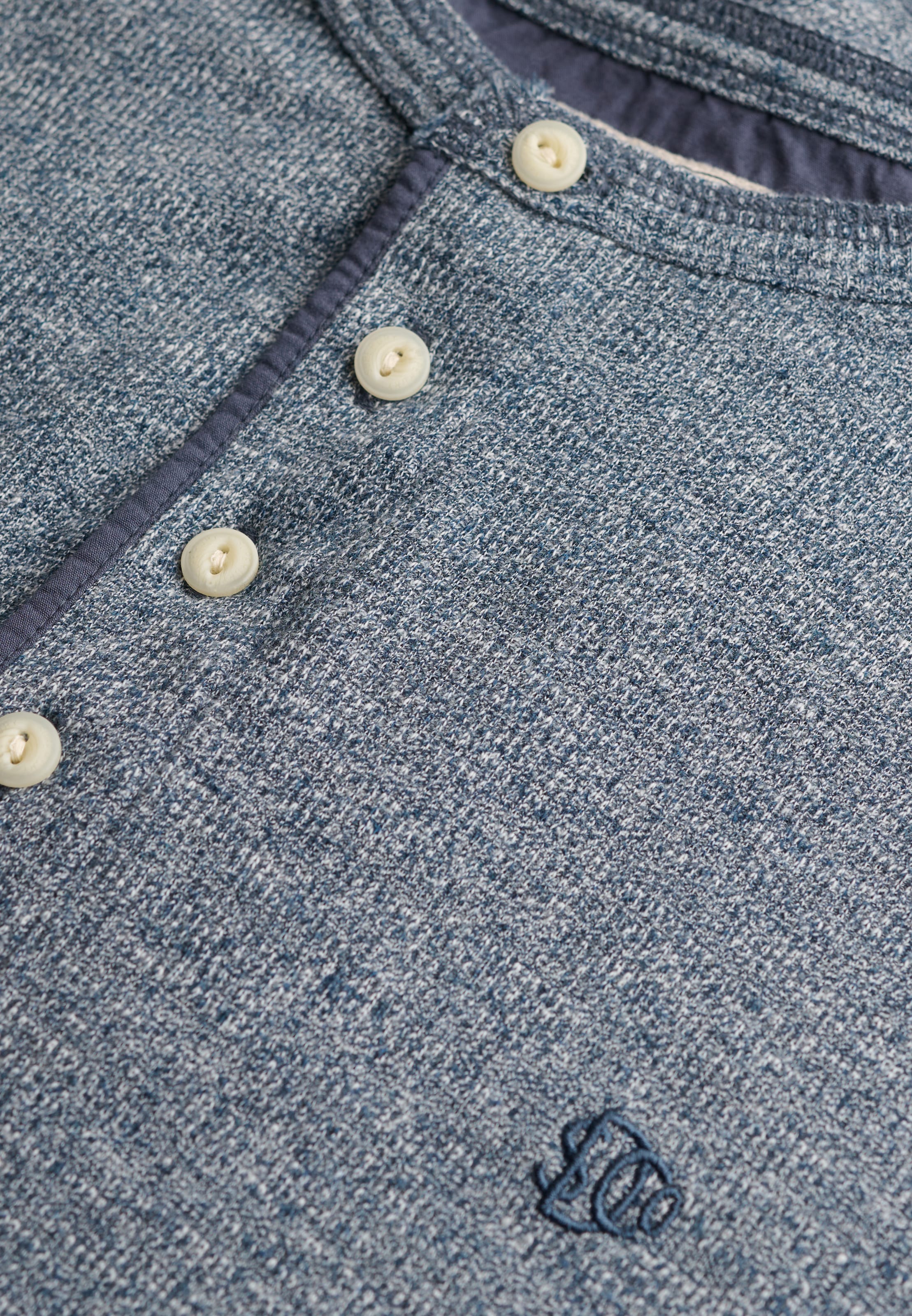 Superdry Langarmshirt »MINI SLUB WAFFLE LS GRANDAD« lockere Passform, mit Rundhalsausschnitt, aus Baumwolle