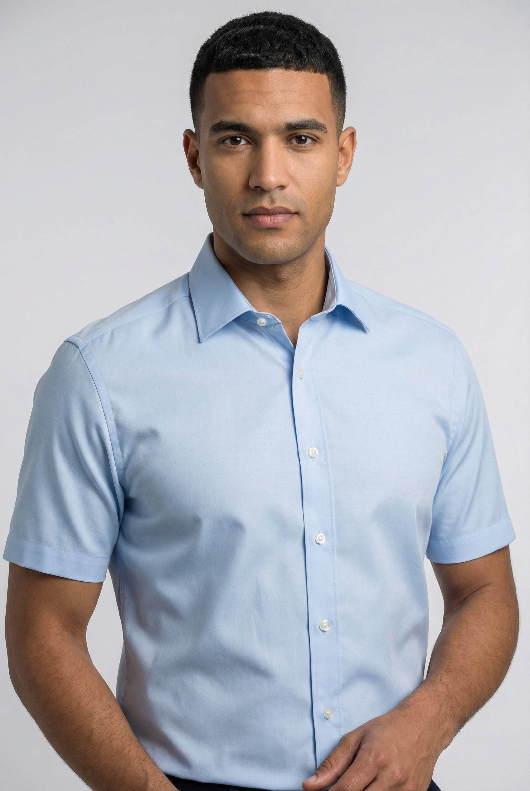 Image of OLYMP Kurzarmhemd "Level Five body fit" klassisch, unifarben