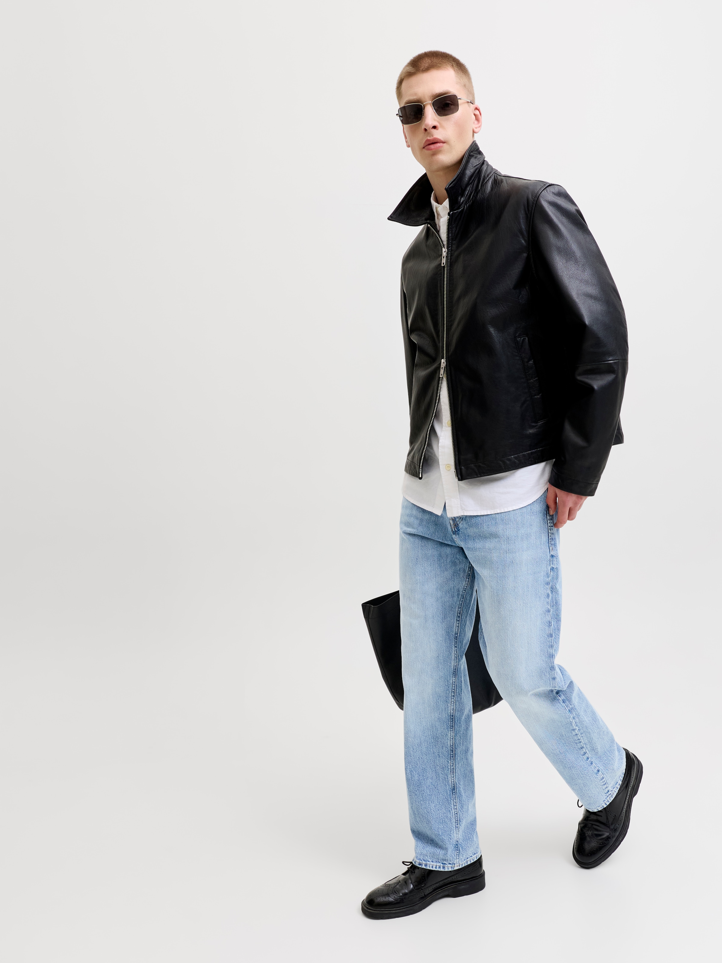 Jack & Jones Jeans loose fit »JJIEDDIE JJORIGINAL SQ« coton, coupe ample