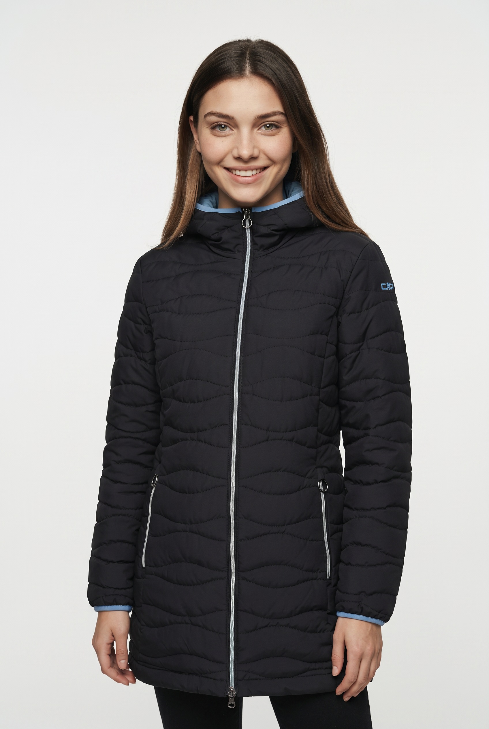 Image of CMP Steppmantel "WOMAN PARKA FIX HOOD" mit Kapuze, aus Polyester
