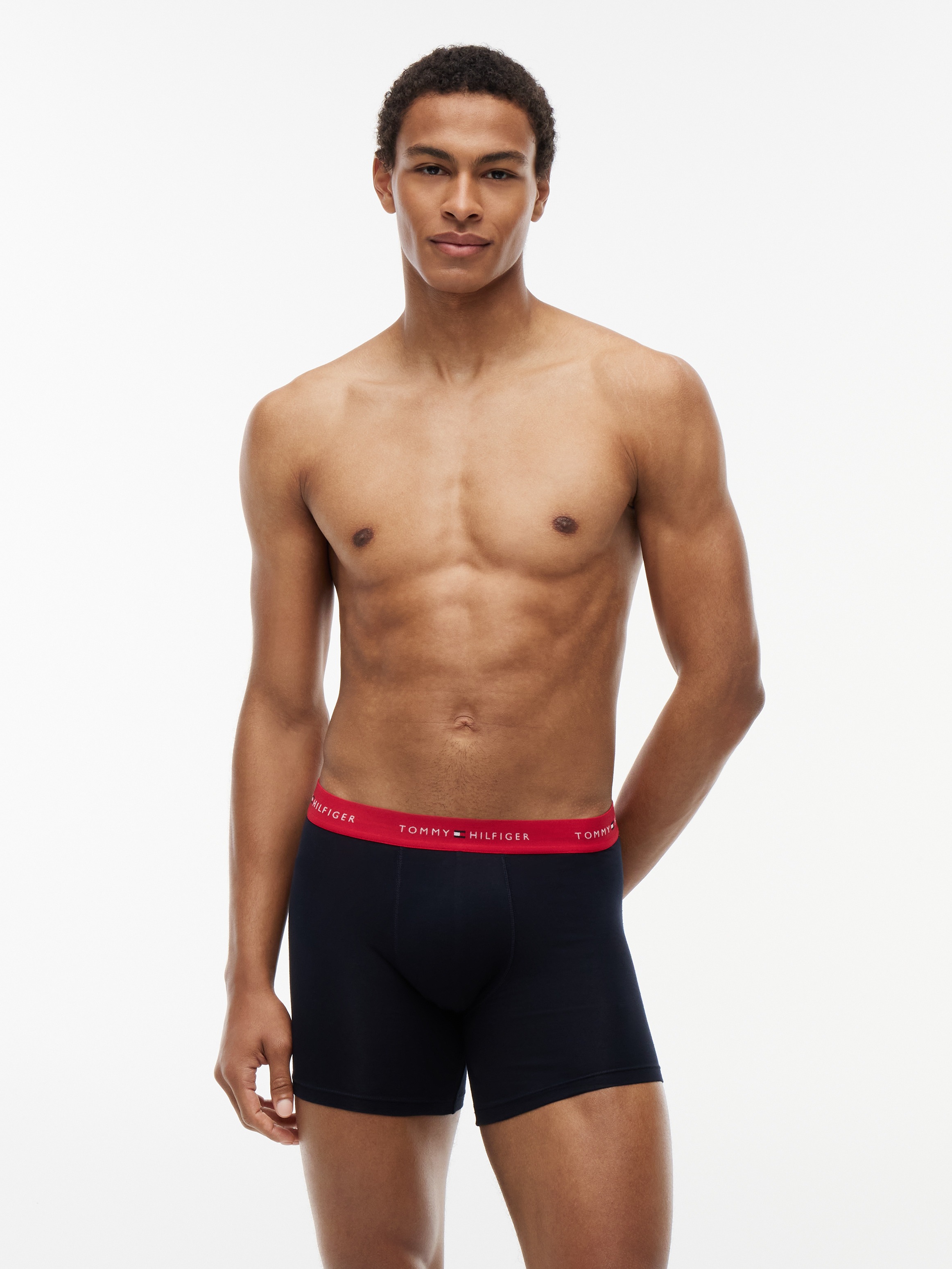TOMMY HILFIGER Lot de 3 boxers multi bleu marine | L