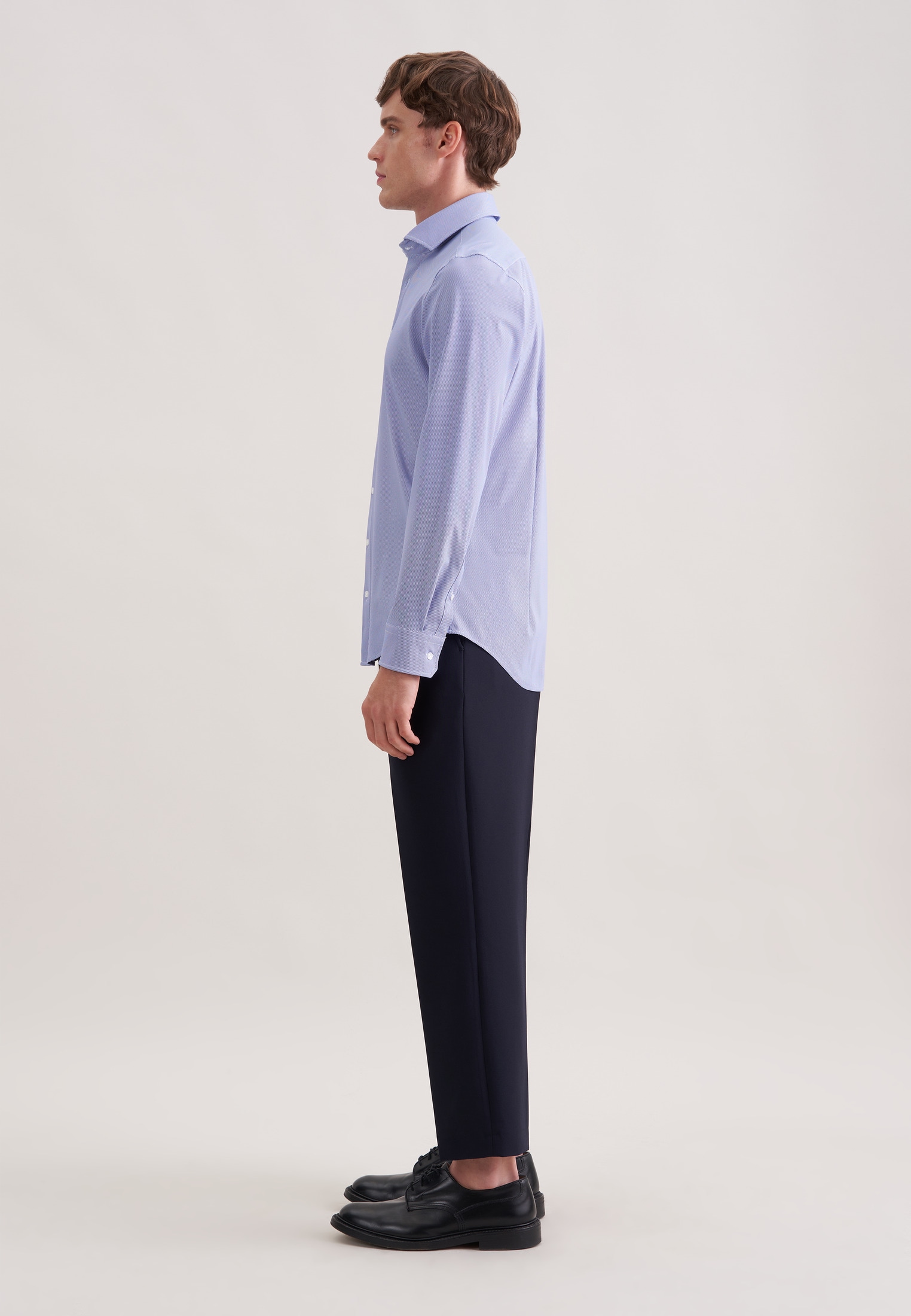 seidensticker Chemise d'affaires »Schwarze Rose« Slim 1/1 Kentkragen Druck