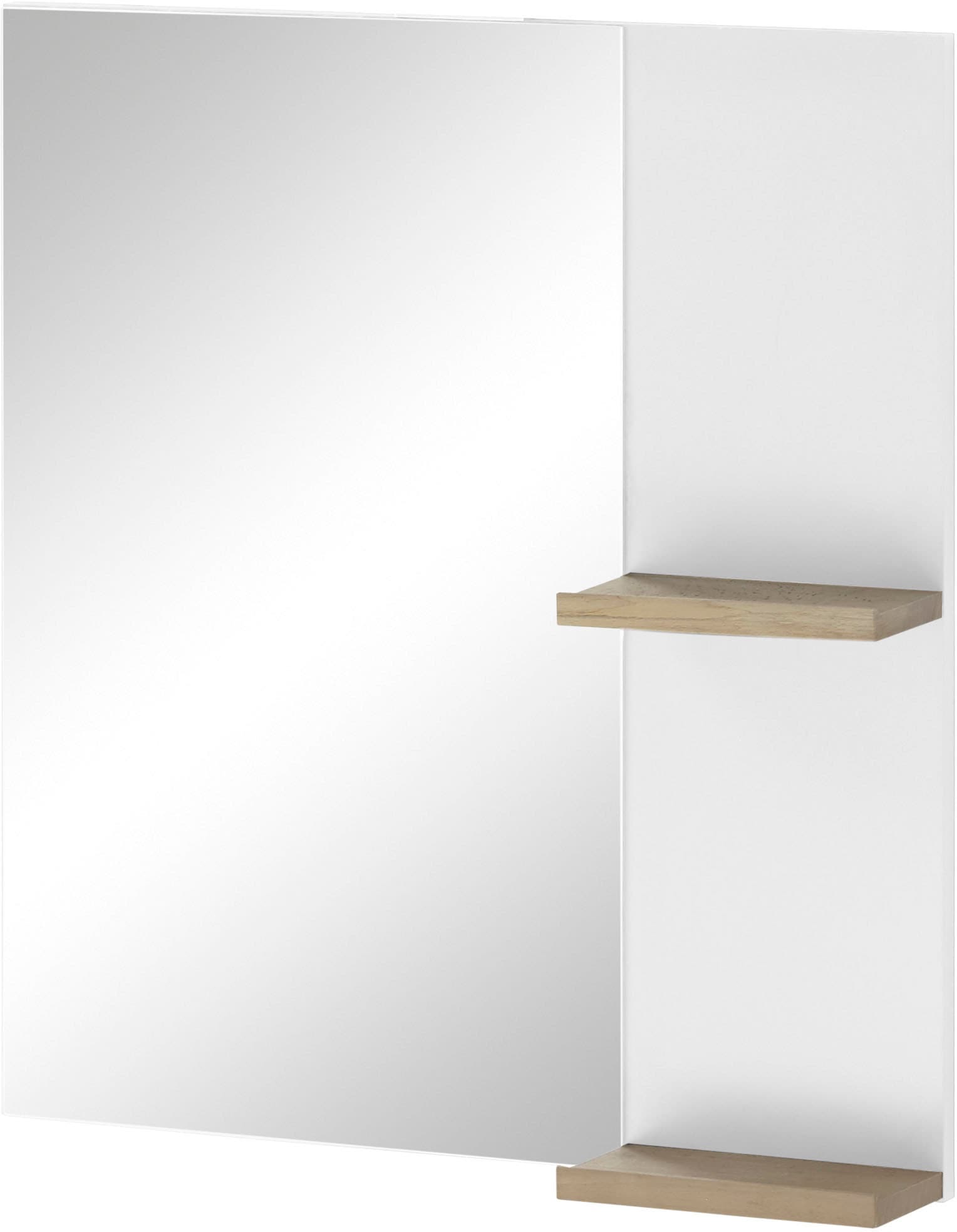 Image of Home affaire Badspiegel "SOLiD, Spiegel im modernen Design, Wandspiegel" in zwei Farben verfügbar, zwei Ablageböden