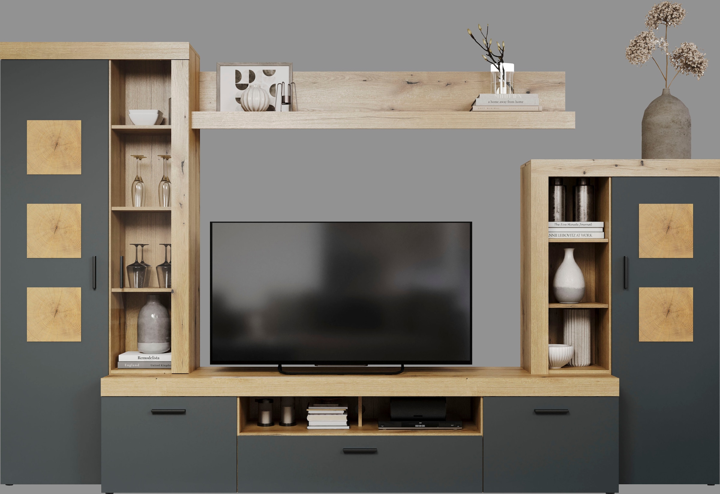Home affaire Wohnwand »Ghent« Komplett-Set, 4 Stk. tlg.