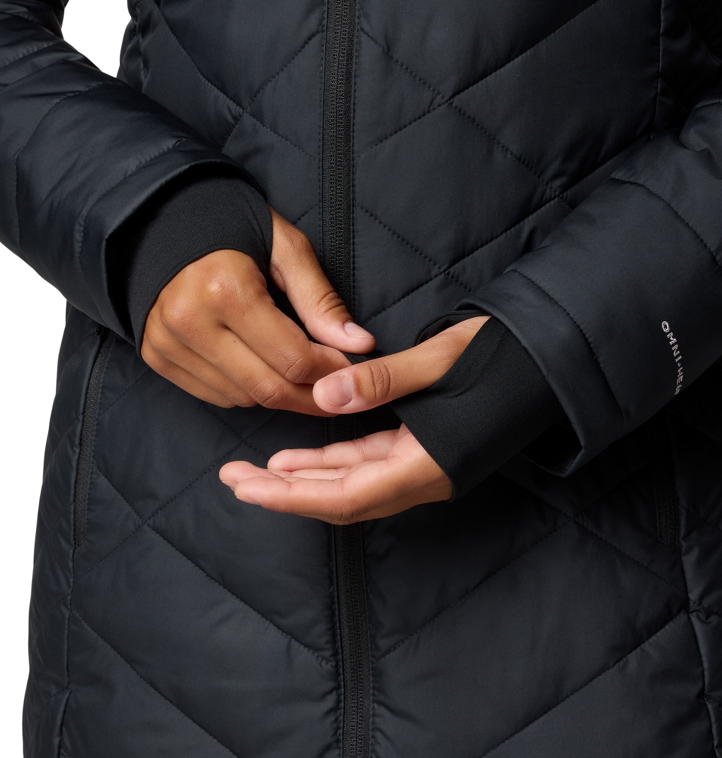 Columbia Steppmantel »HEAVENLY LONG HOODED JACKET«, (1 tlg.)