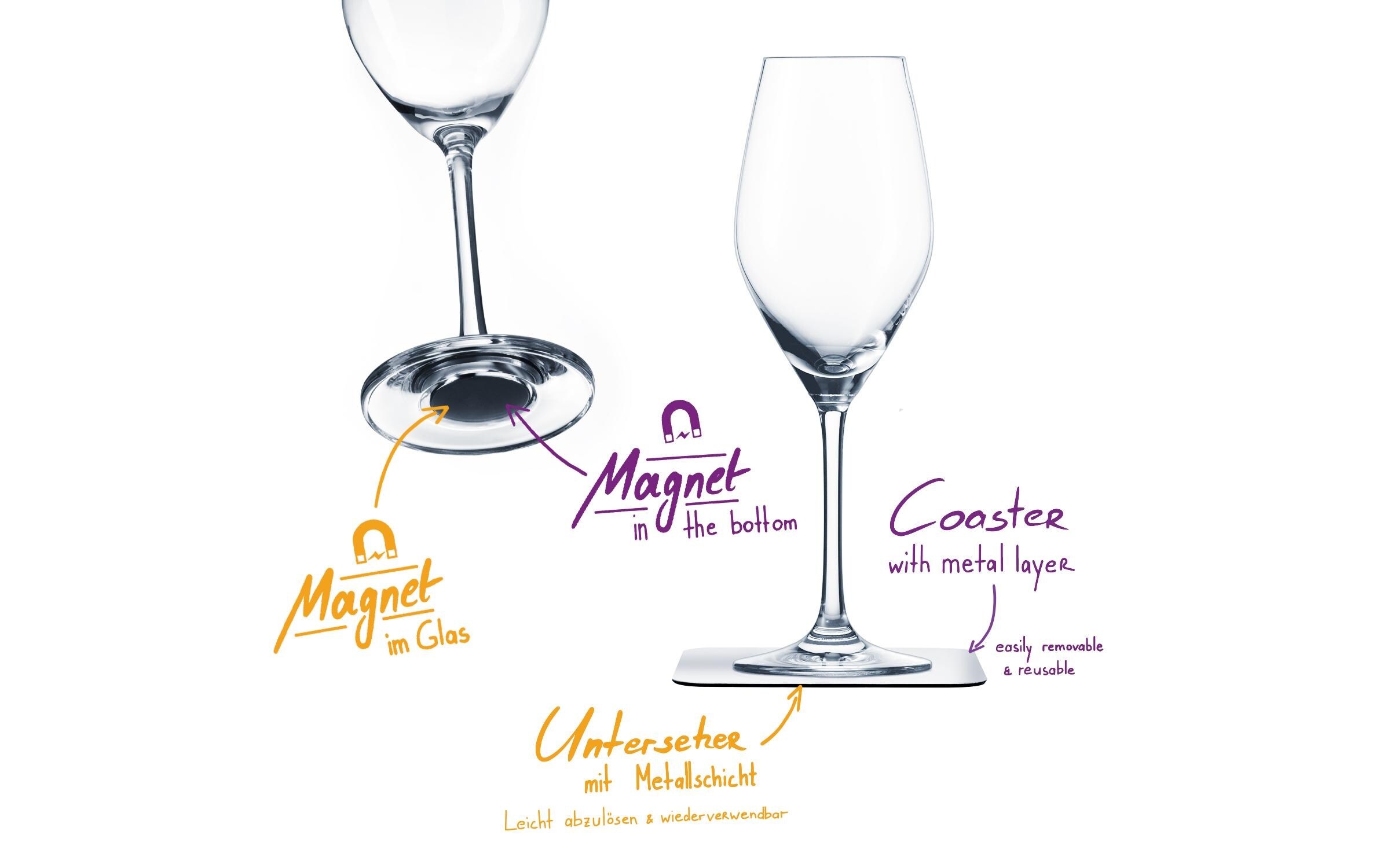 silwy MAGNETIC SYSTEM Champagnerglas "Krista"