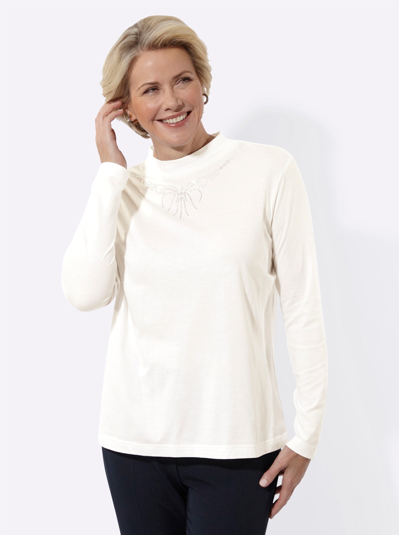 Image of Classic Langarmshirt "Stehkragen-Shirt" 1