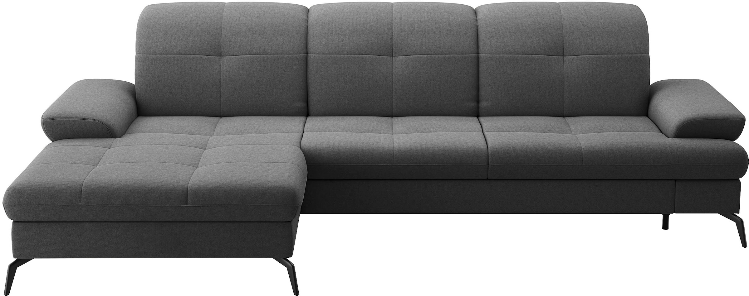 sit&more Ecksofa »Amica, L-Form, inkl. Sitztiefenverstellung & Armteilverstellung« wahlweise mit Bettfunktion, Bettkasten und Kopfteilverstellung