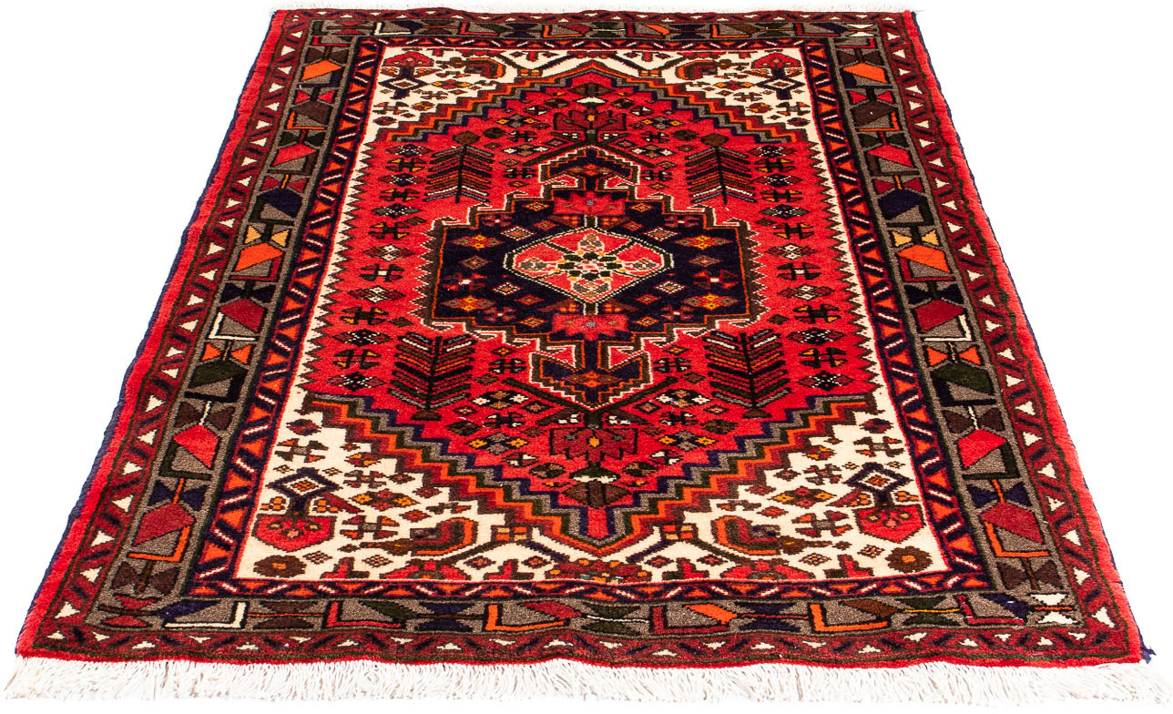 Image of morgenland Orientteppich »Perser - Nomadic - 152 x 102 cm - dunkelrot«, rechteckig, 10 mm Höhe, Wohnzimmer, Handgeknüpft, Einzelstück mit Zertifikat bei Ackermann Versand Schweiz