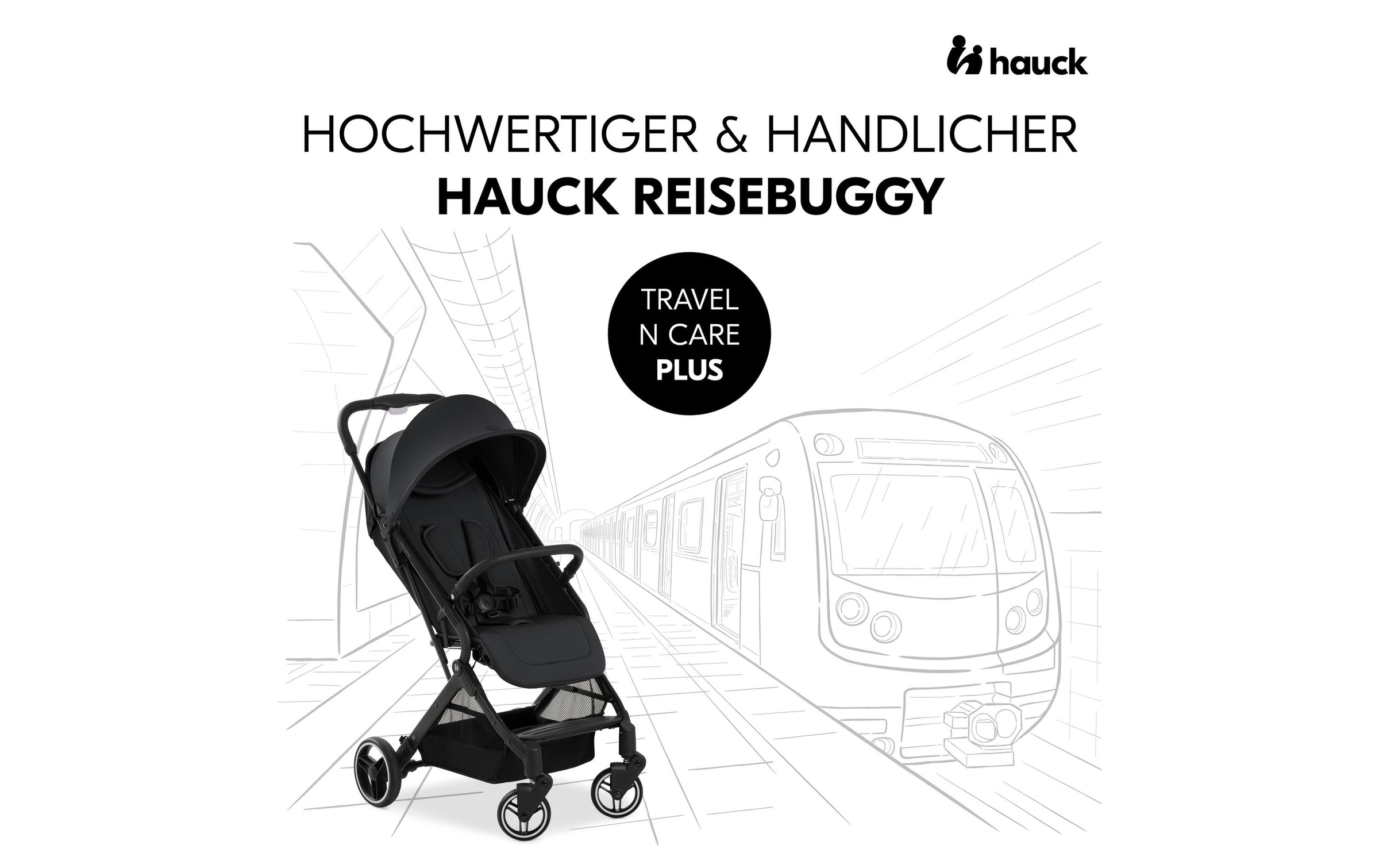 Hauck Kinder-Buggy »Travel N Care Plus Schwarz«