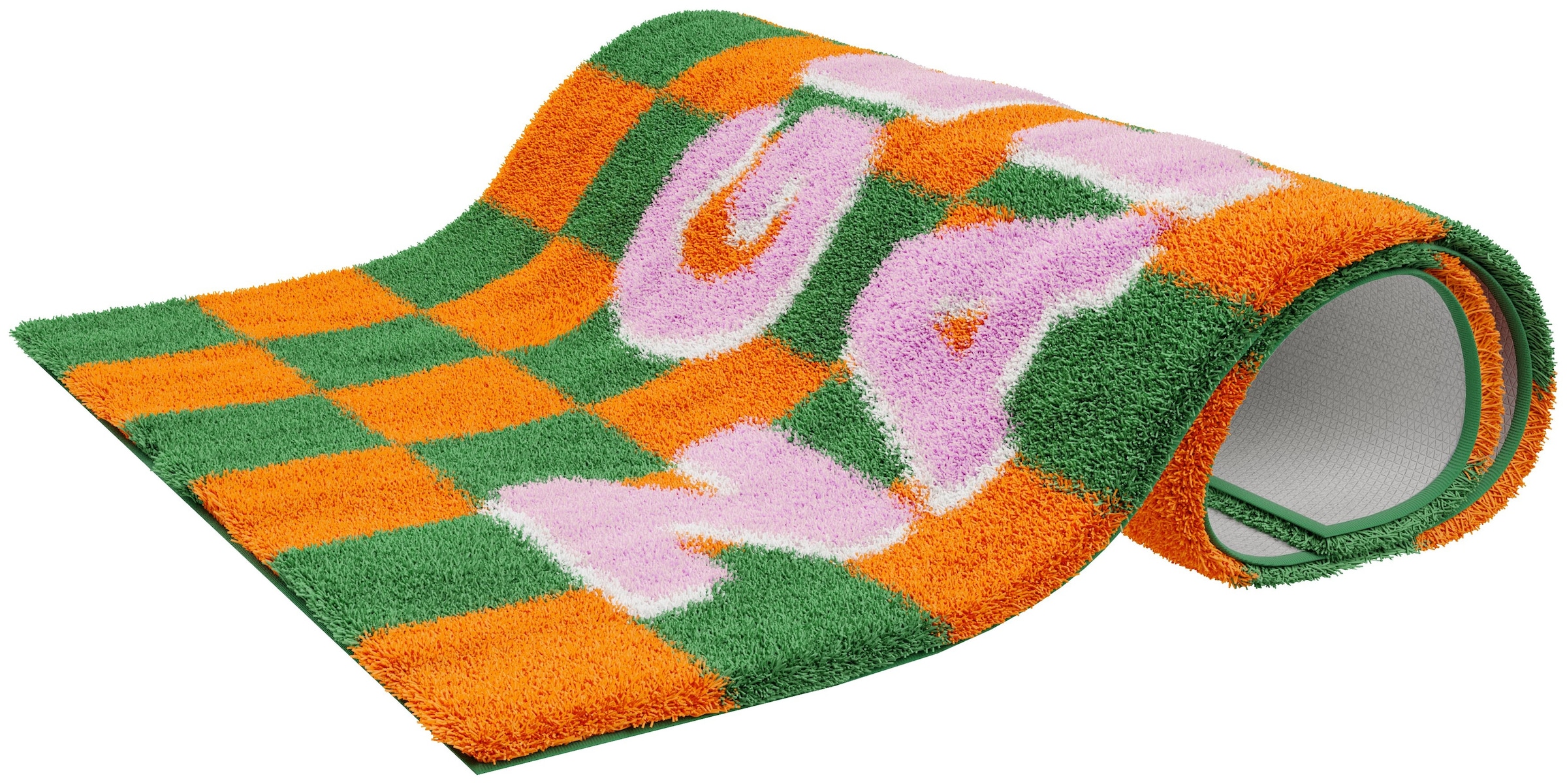 GOODproduct Tapis de bain »Get Naked, modern, Badvorleger, Badezimmer Teppich« Höhe 20 mm revêtement antidérapant Séchage rapide tapis de bain, avec inscription, 2 variantes, rectangulaire