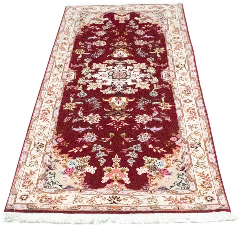 Image of morgenland Hochflor-Läufer »Täbriz 50 Raj Medaillon Rosso 200 x 83 cm«, rechteckig, 1 mm Höhe, Unikat mit Zertifikat bei Ackermann Versand Schweiz