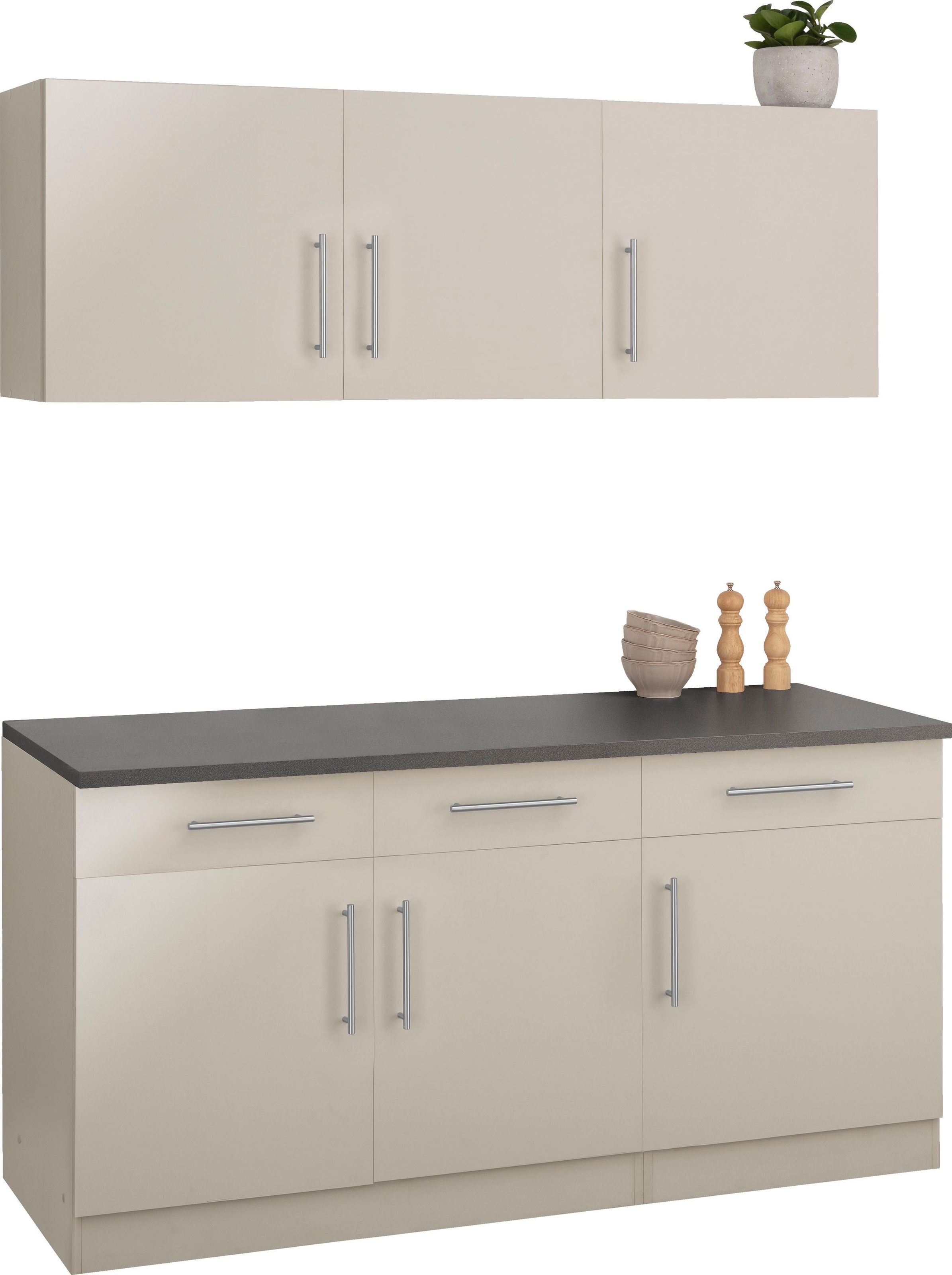 wiho Küchen Pantryküche »"Cali"«, ohne E-Geräte, Breite 160 cm
