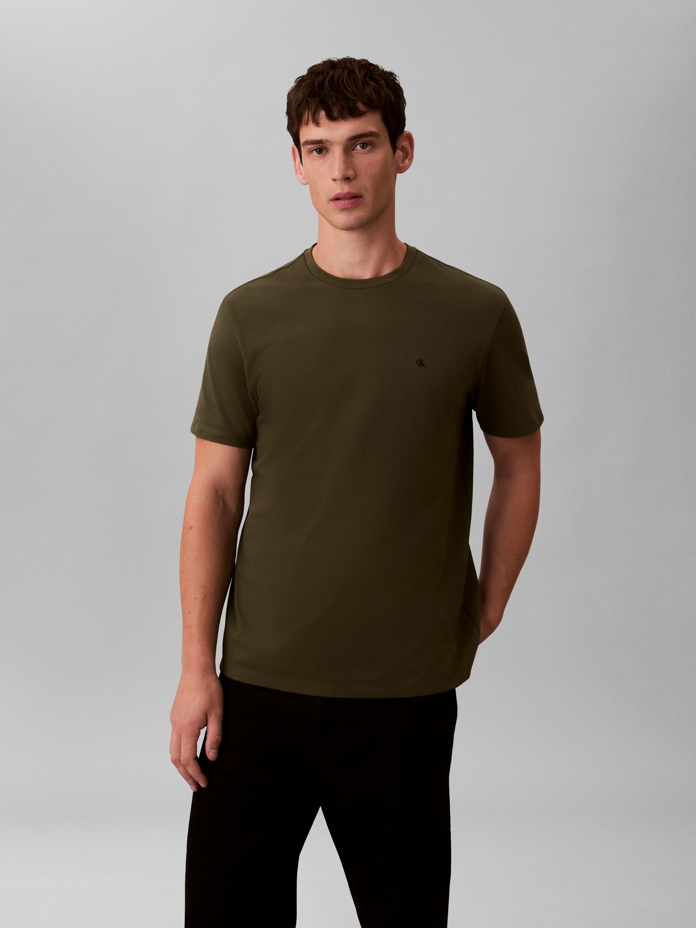 Calvin Klein Jeans T-Shirt »CLASSIC MONOGRAM« regular fit, Rundhalsausschnitt