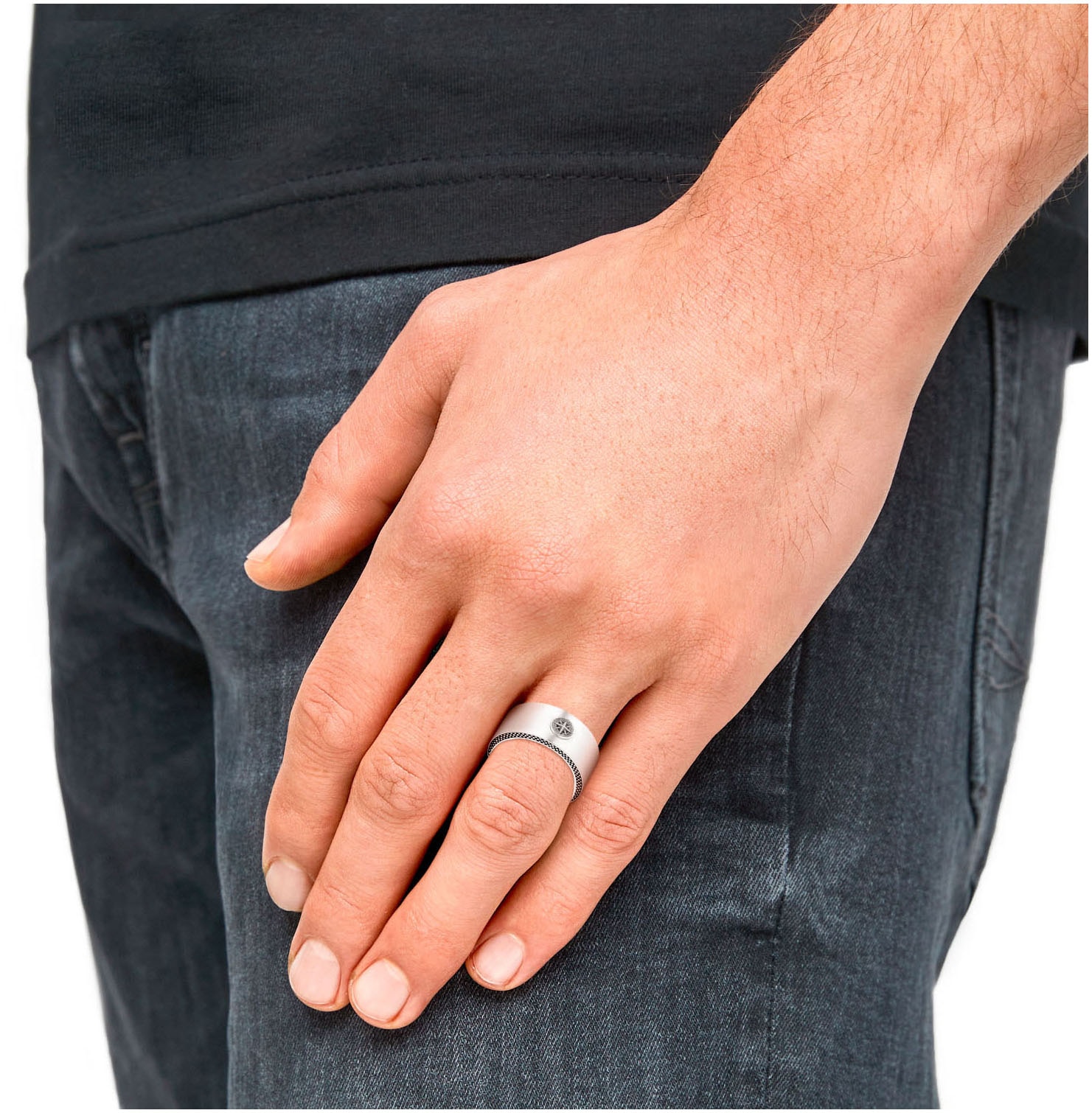 s.Oliver Fingerring »Kompass-Motiv, 2037999/-800/-801/-802«