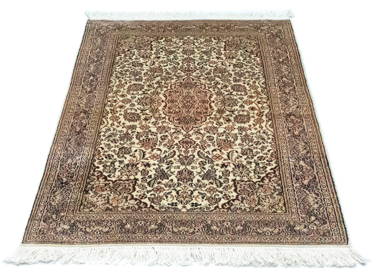 Image of morgenland Teppich »Kaschmir Seide Teppich handgeknüpft beige«, rechteckig, 8 mm Höhe bei Ackermann Versand Schweiz