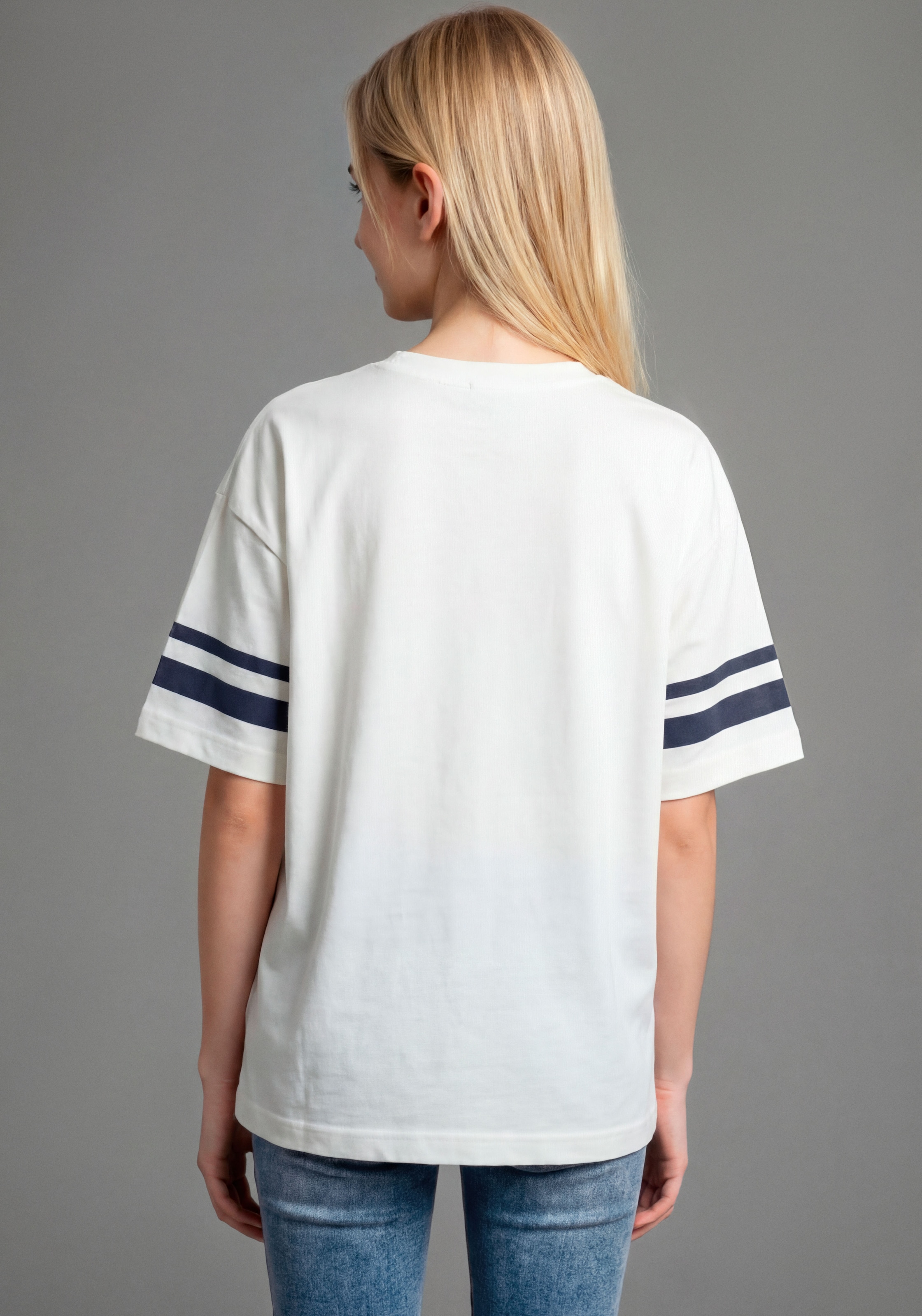 KangaROOS T-Shirt »Kangaroos Shirt im sportivem Look« lässige Passform, Kurzarm, mit modischem Print, aus Baumwolle