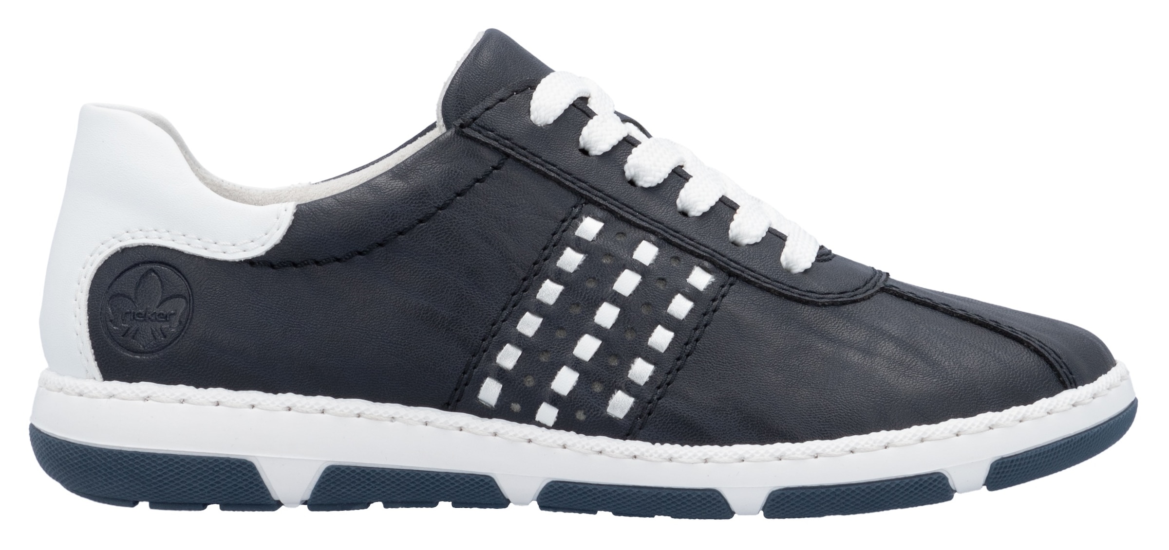 Rieker Sneaker  , Halbschuh, Freizeitschuh, Schnürschuh mit gepolstertem Schaftrand