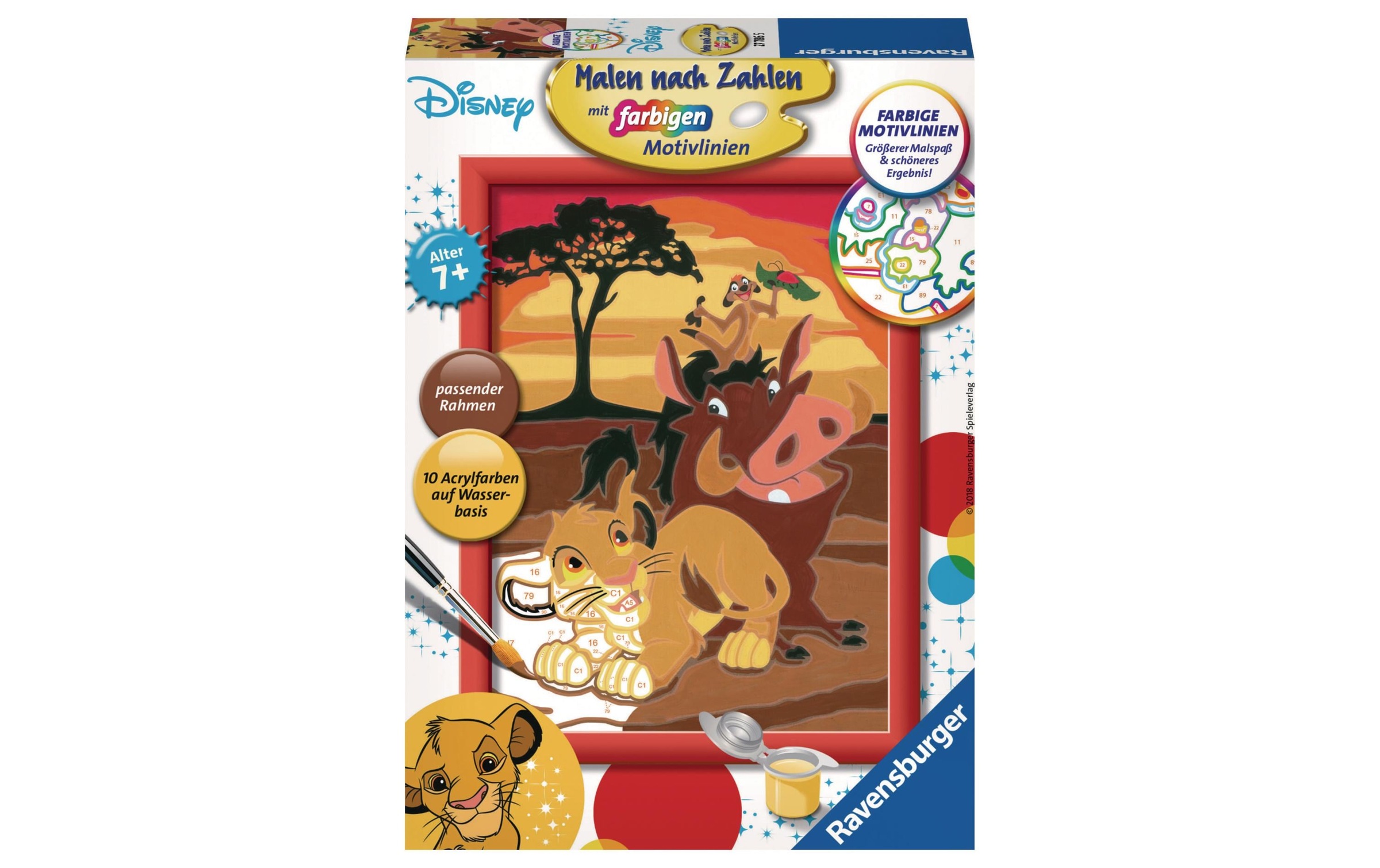 Image of Ravensburger Malen nach Zahlen »Ravensburger Malset Malen nach Zahl - Der König der Löwen« bei Ackermann Versand Schweiz