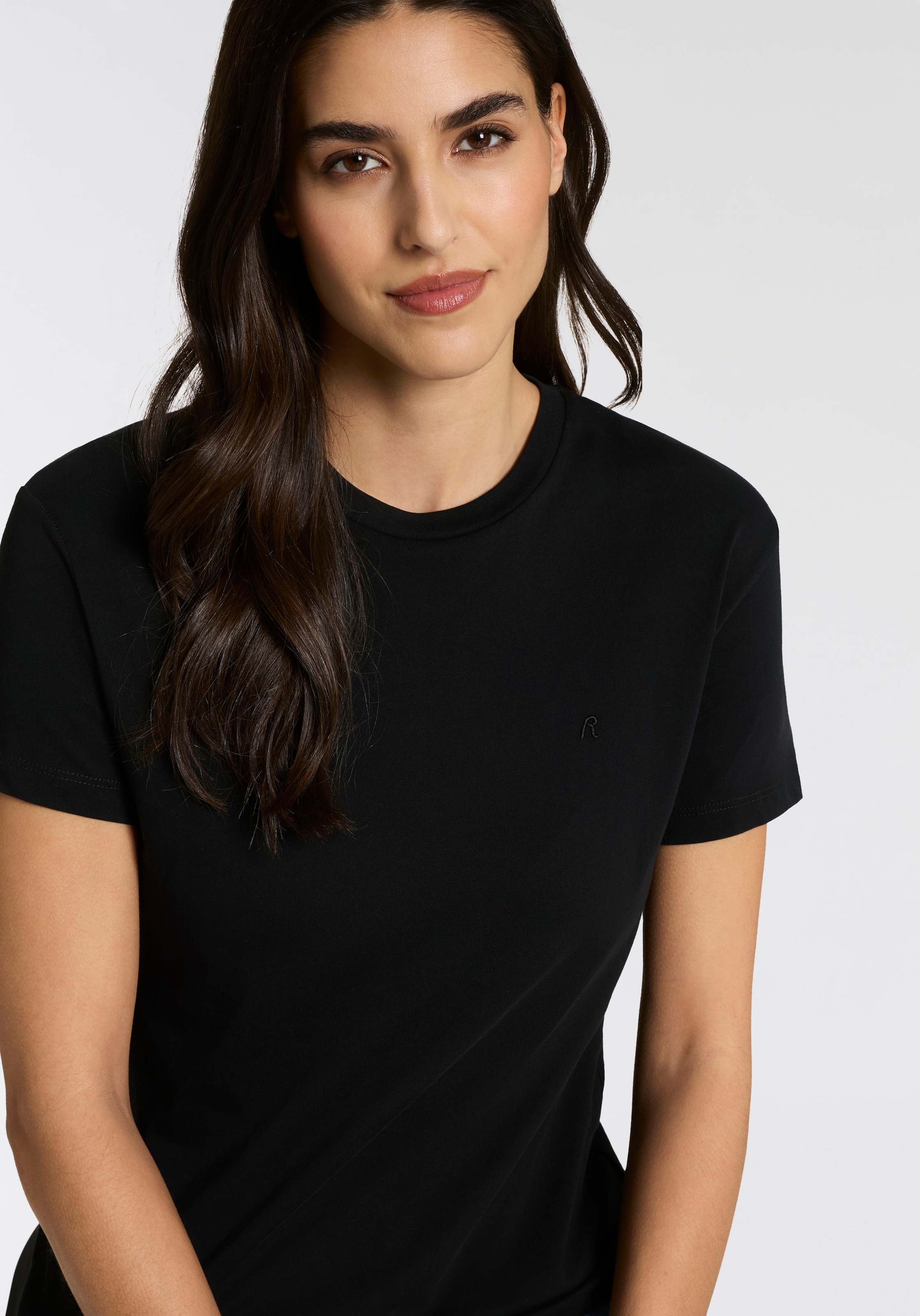 Replay T-shirt col rond, coton pur