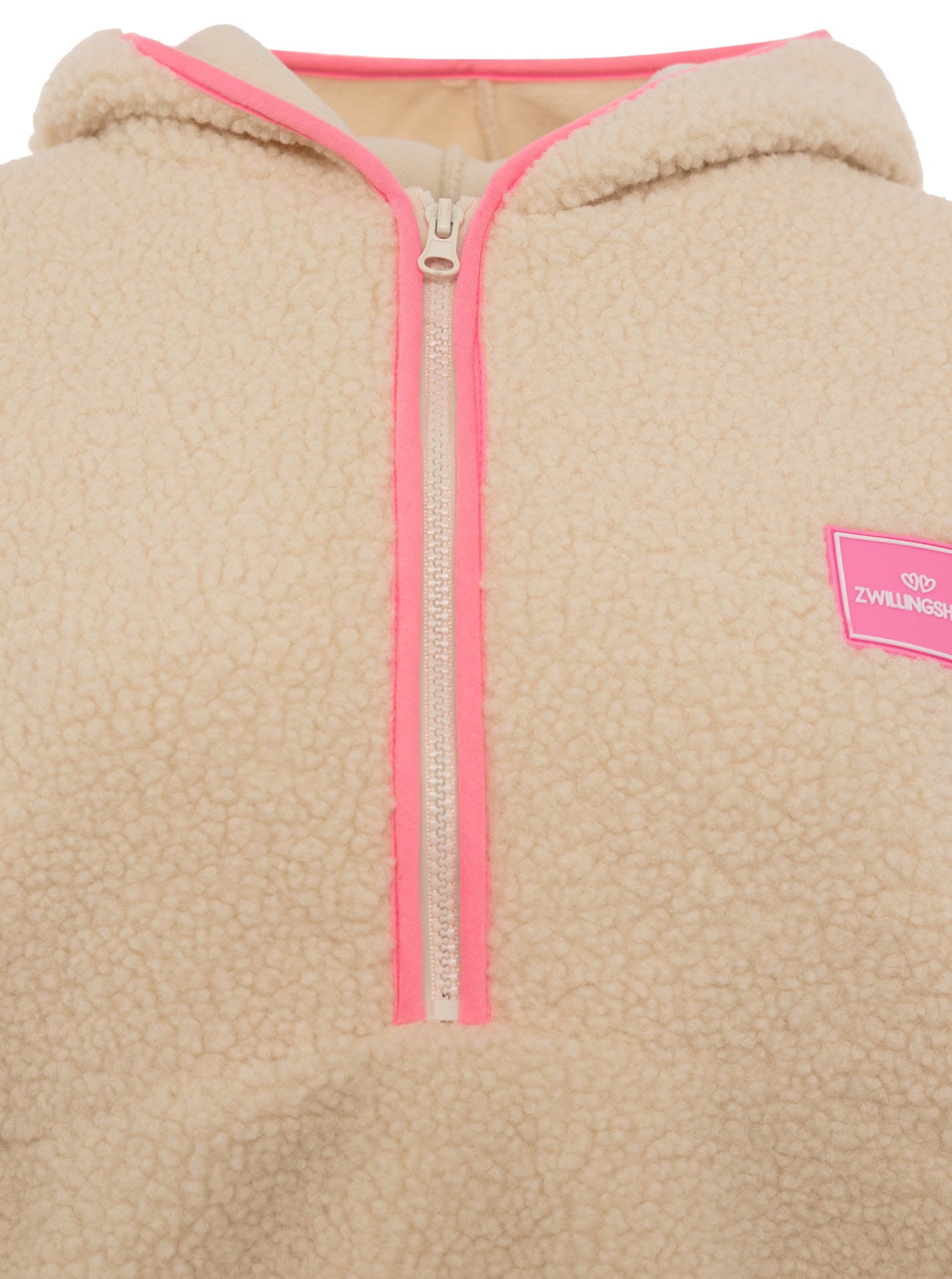 Zwillingsherz Hoodie »"Zwillingsherz"«, kuschelig, praktischer Zipper, Kontrastdetails, Kapuze, Rubberpatch
