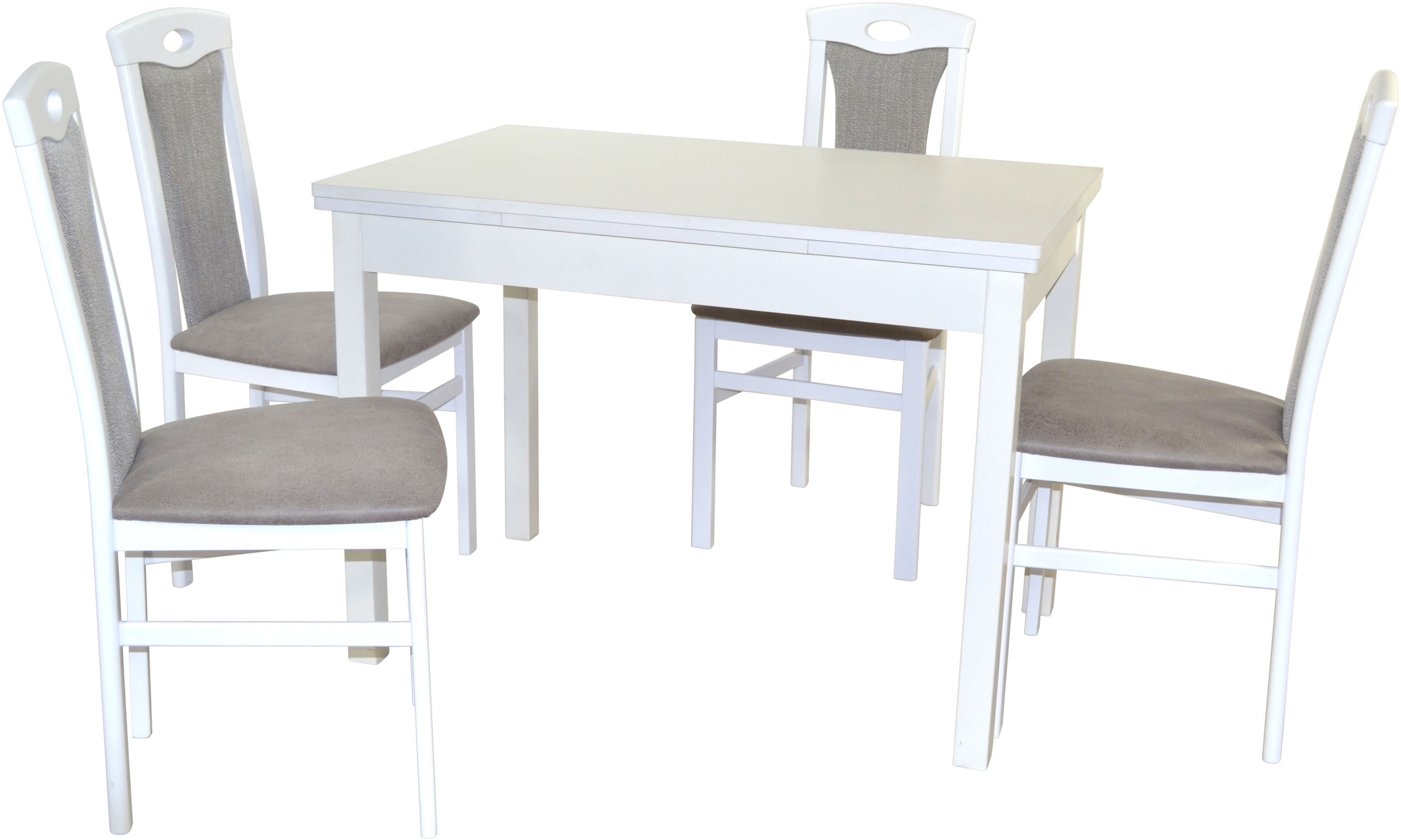 HOFMANN LIVING AND MORE Ensemble de salle à manger »5tlg. Tischgruppe« Spar-Set, 5tlg. Tischgruppe, 5 cuis tlg. Stühle montiert