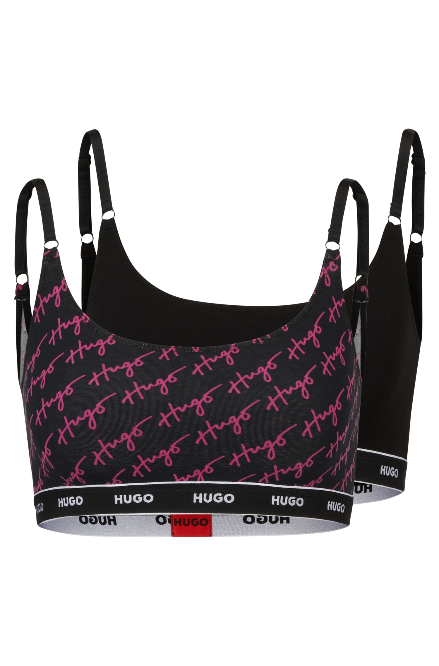 HUGO Underwear Bralette-BH »TWIN BRALETTE DESIGN«, (Packung, 2 tlg.), mit HUGO Logo auf dem Bund