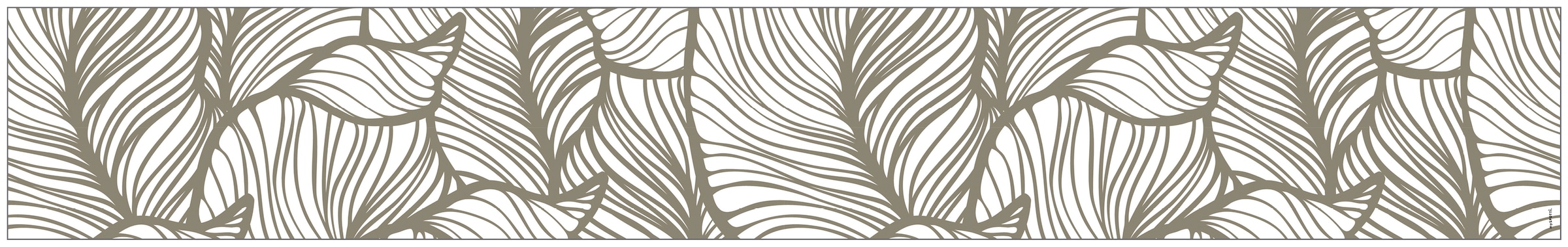 Fensterfolie »Look Leaves beige«, halbtransparent, glattstatisch haftend, 200 x 30 cm,...