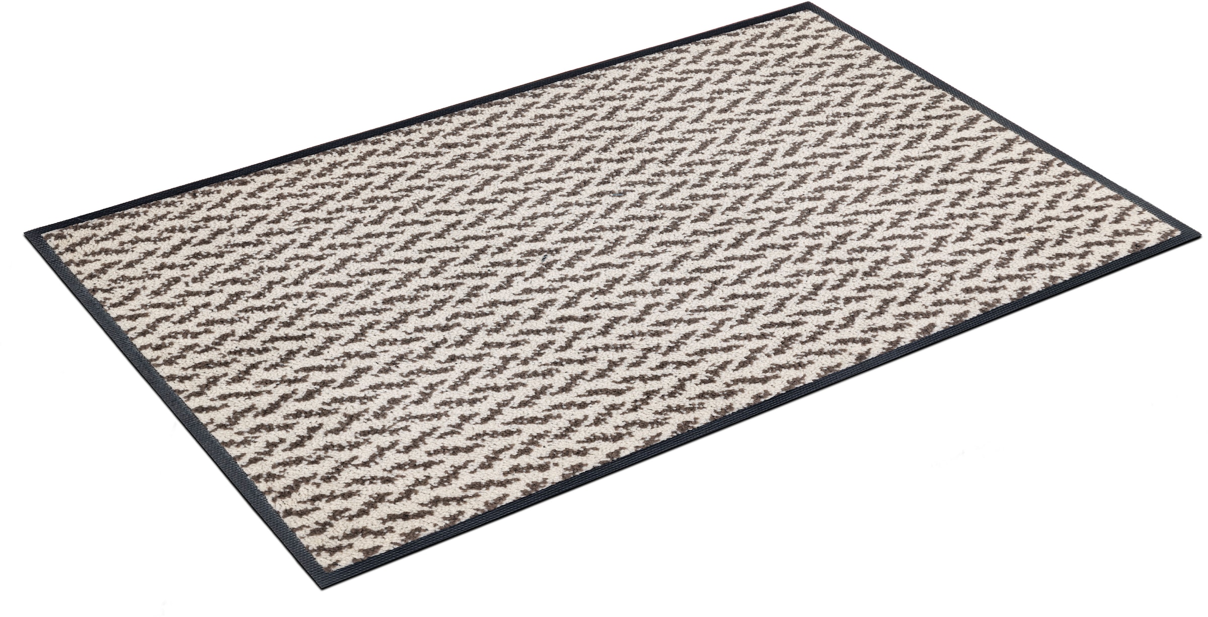 Image of wash+dry by Kleen-Tex Fussmatte »Duo Latte«, rechteckig, 9 mm Höhe, Schmutzfangmatte, rutschhemmend, In- und Outdoor geeignet, waschbar bei Ackermann Versand Schweiz
