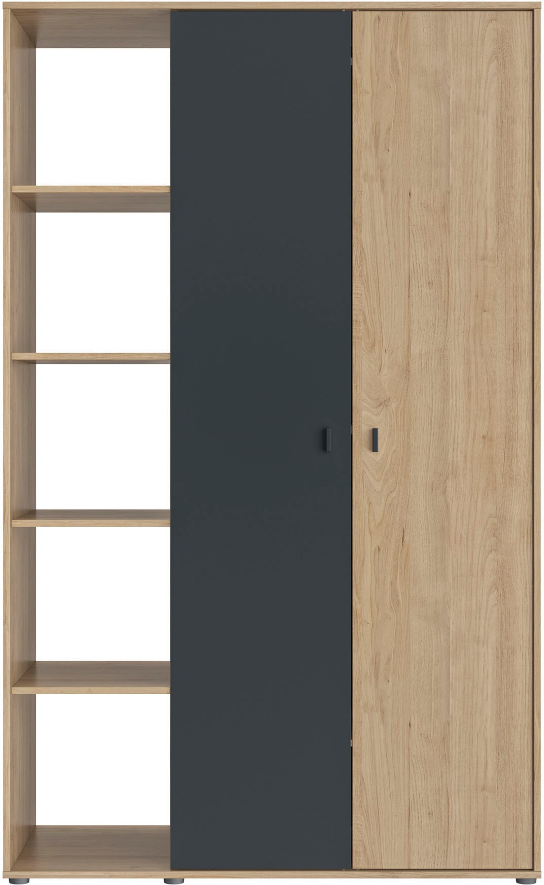 Gami Kleiderschrank »Schrank mit 2 Türen und Bibliothekseinheiten« ein cleverer, funktionaler Schrank