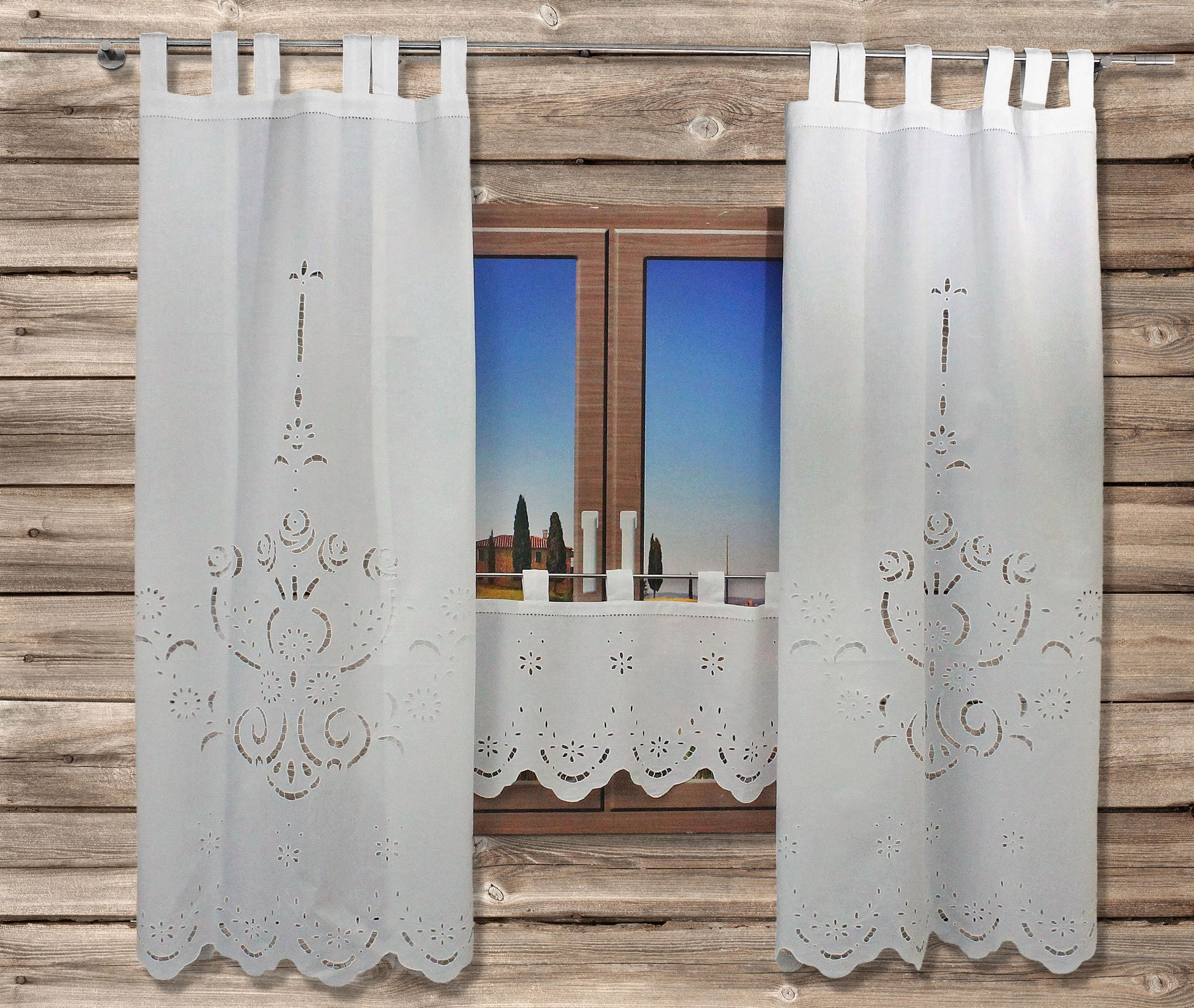 Image of HOSSNER - ART OF HOME DECO Querbehang "Ortler" Schlaufen 1 Stk. tlg. HxB: 35x120